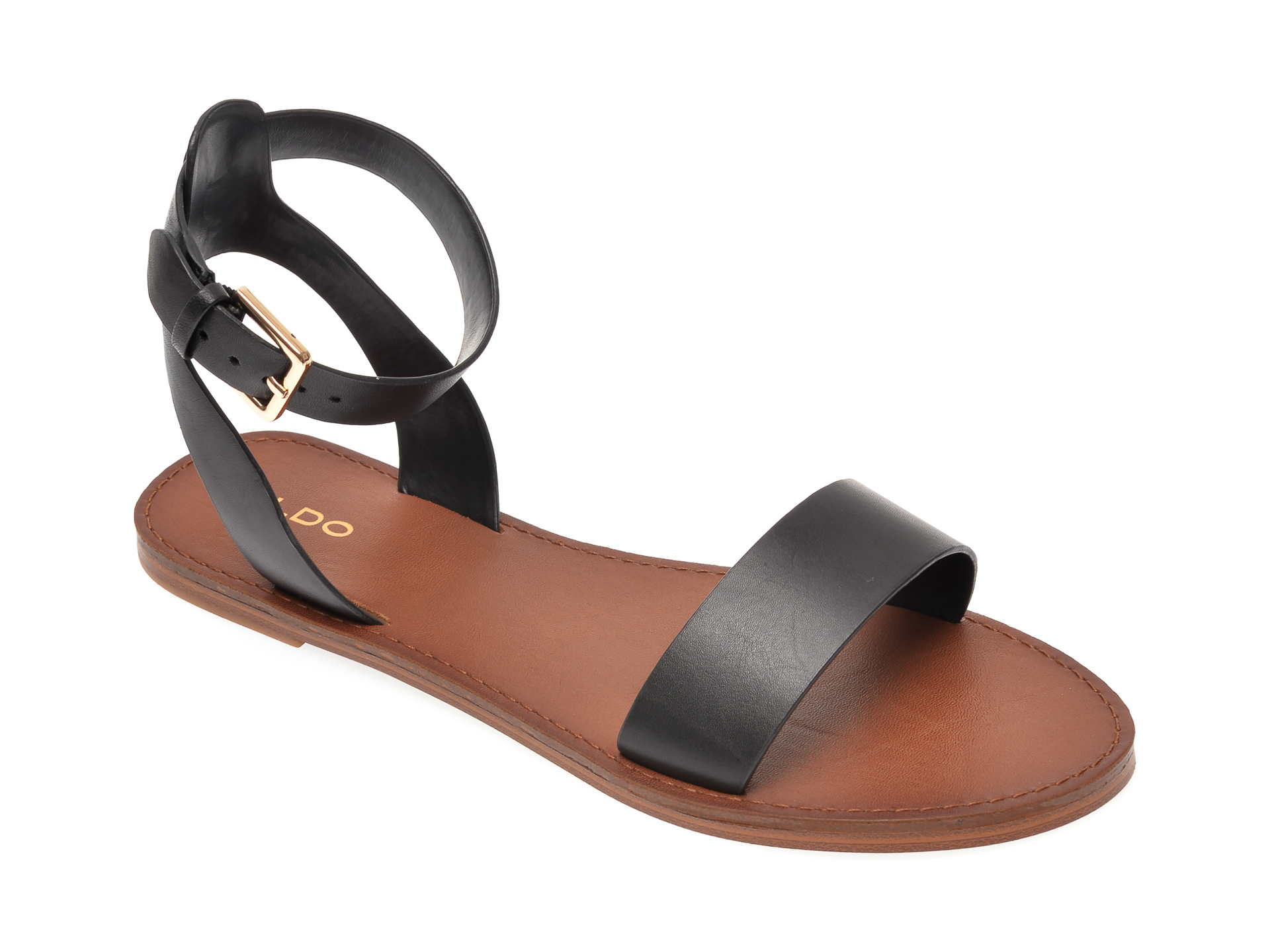 Sandale ALDO negre, Campodoro001, din piele naturala