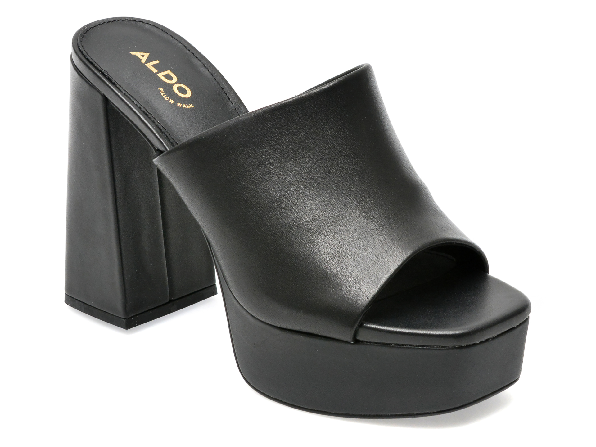 Sandale ALDO negre, CASSEY001, din piele naturala /femei/sandale