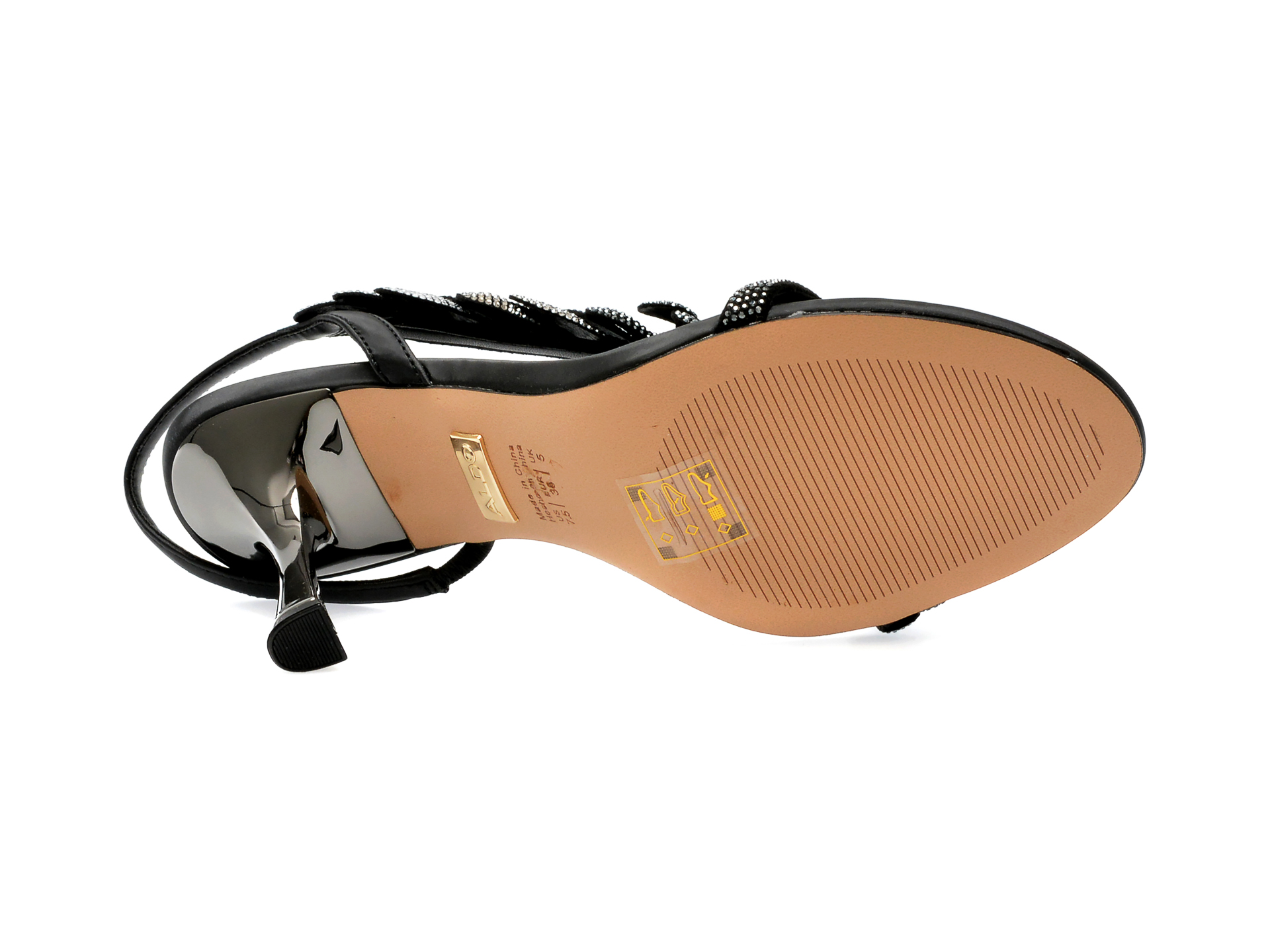 Sandale ALDO negre, DANAE001, din piele ecologica