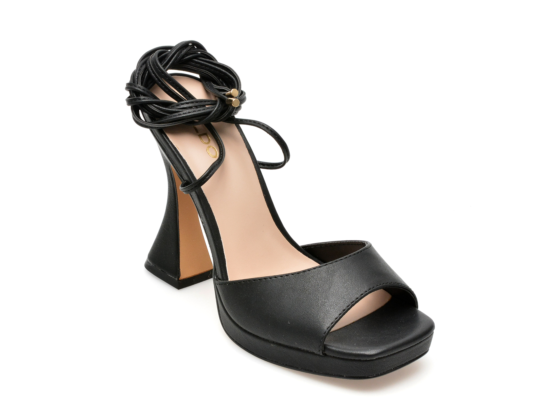 Sandale ALDO negre, DAPHNEE001, din piele ecologica /femei/sandale imagine noua