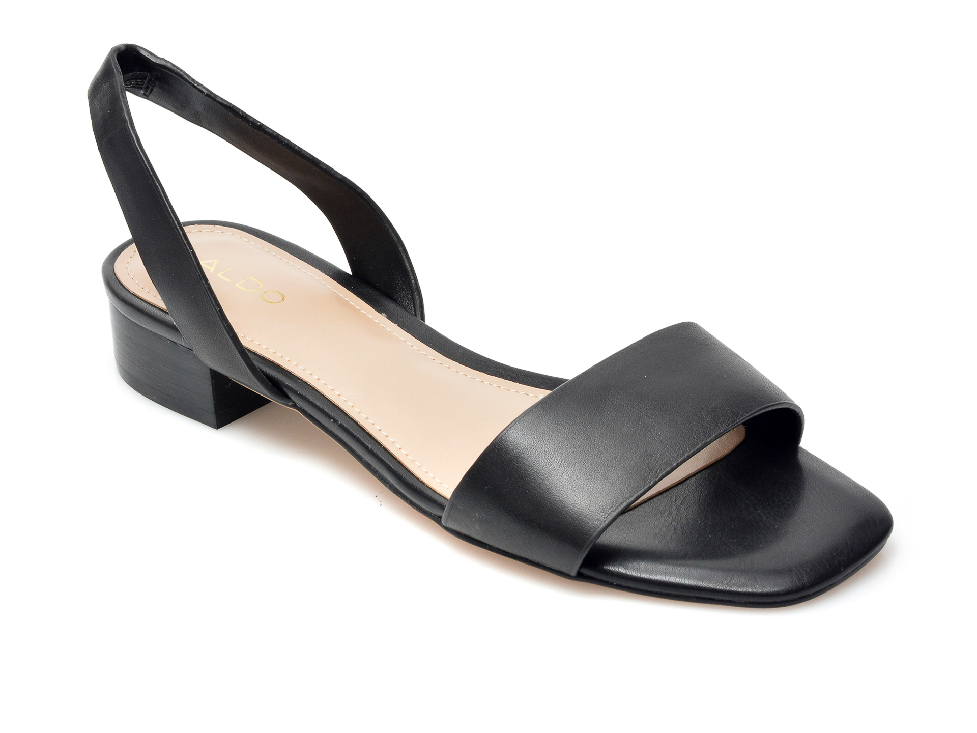 Sandale ALDO negre, Doredda001, din piele naturala Aldo