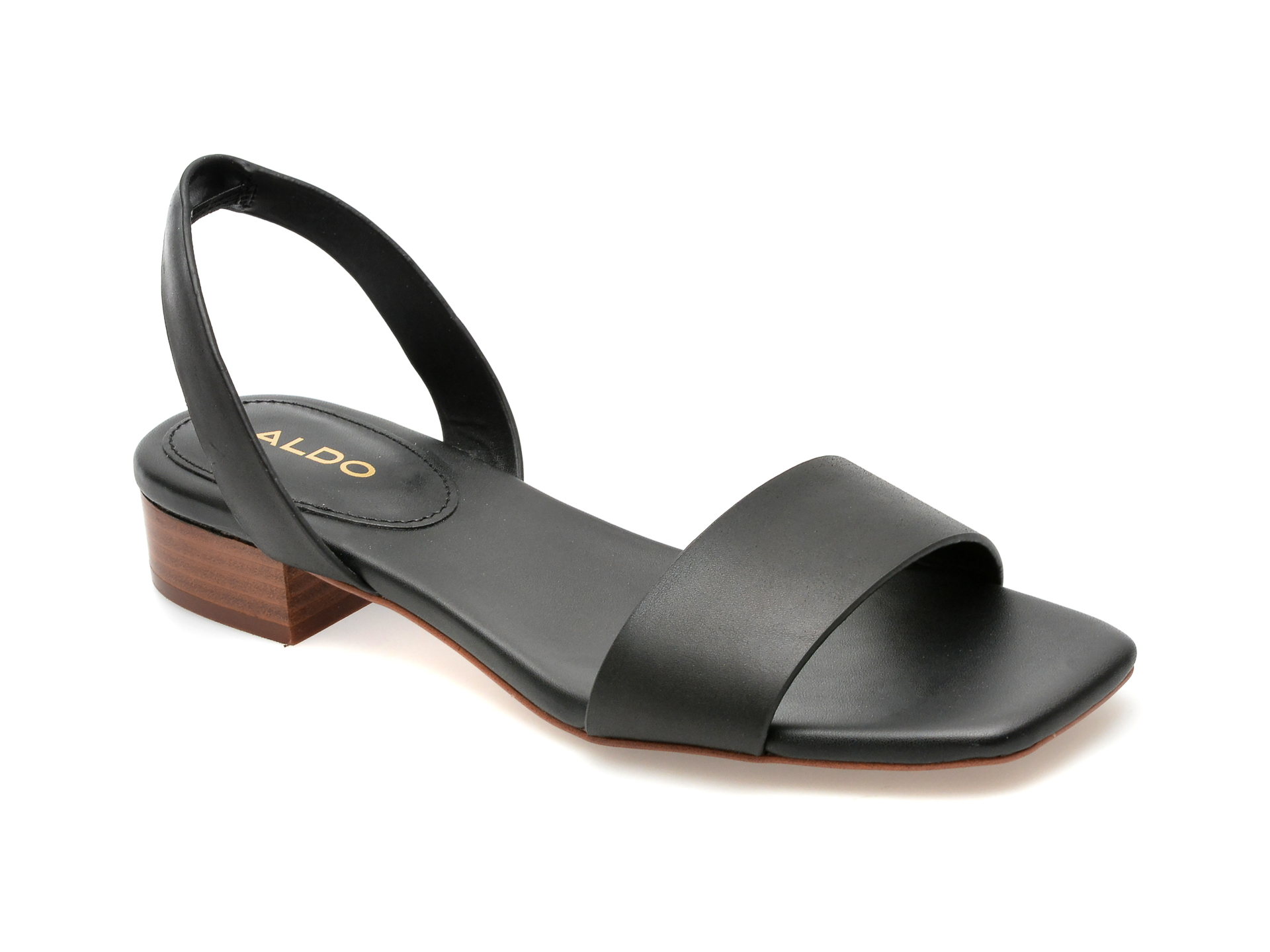 Sandale ALDO negre, DORENNA001, din piele naturala /femei/sandale imagine noua
