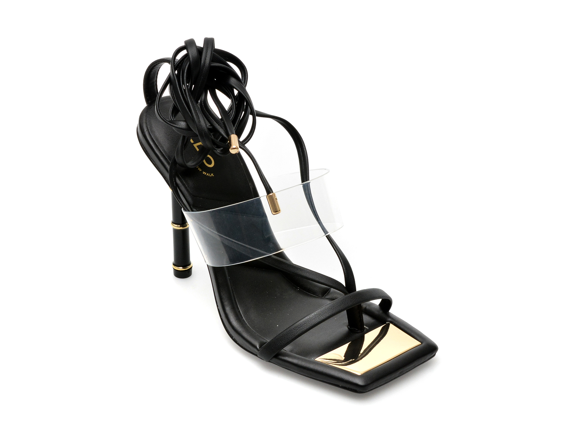 Sandale ALDO negre, ELEKTRA001, din piele ecologica si pvc Answear 2023-09-28