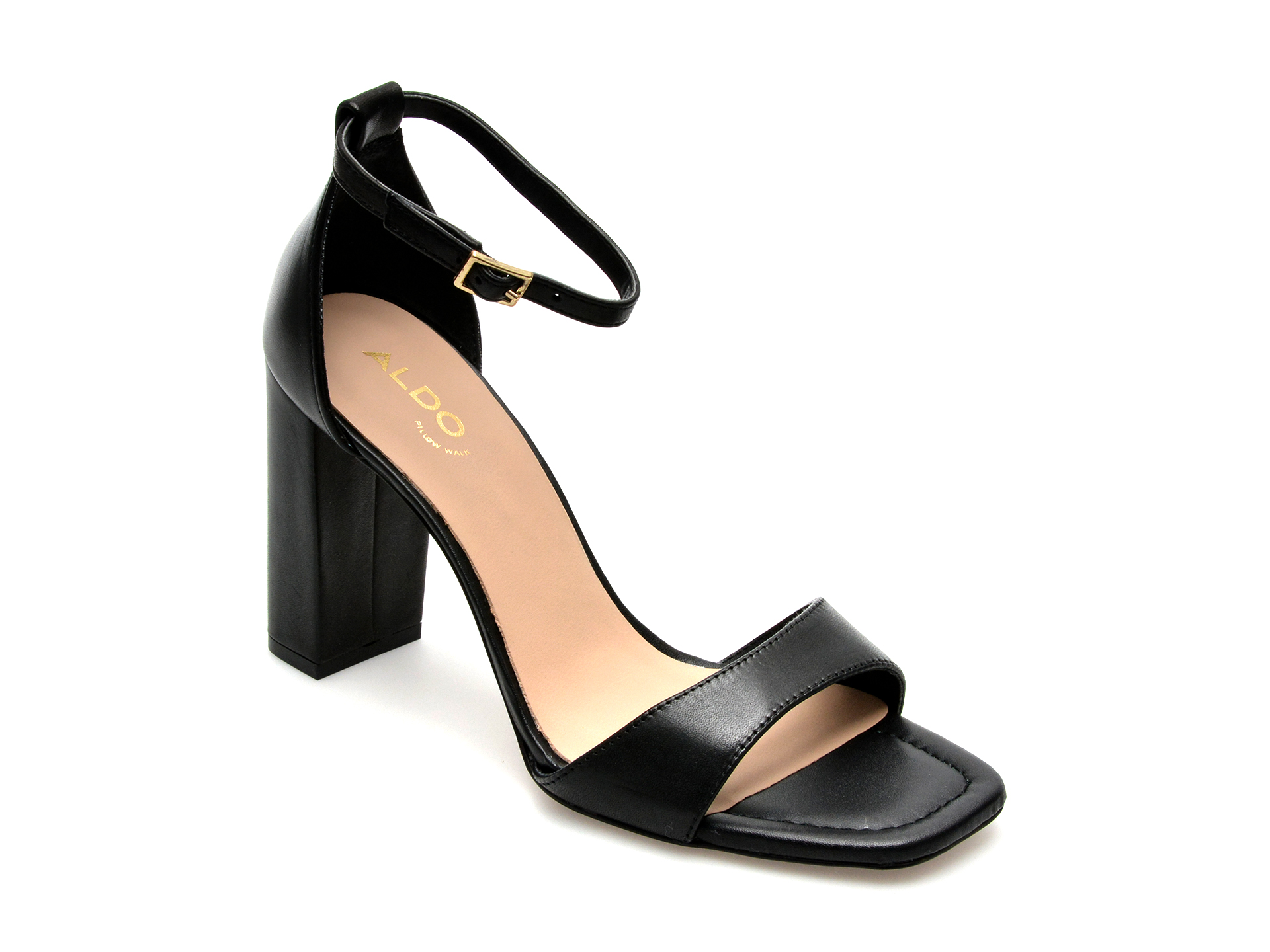 Sandale ALDO negre, ENAEGYN001, din piele naturala /femei/sandale