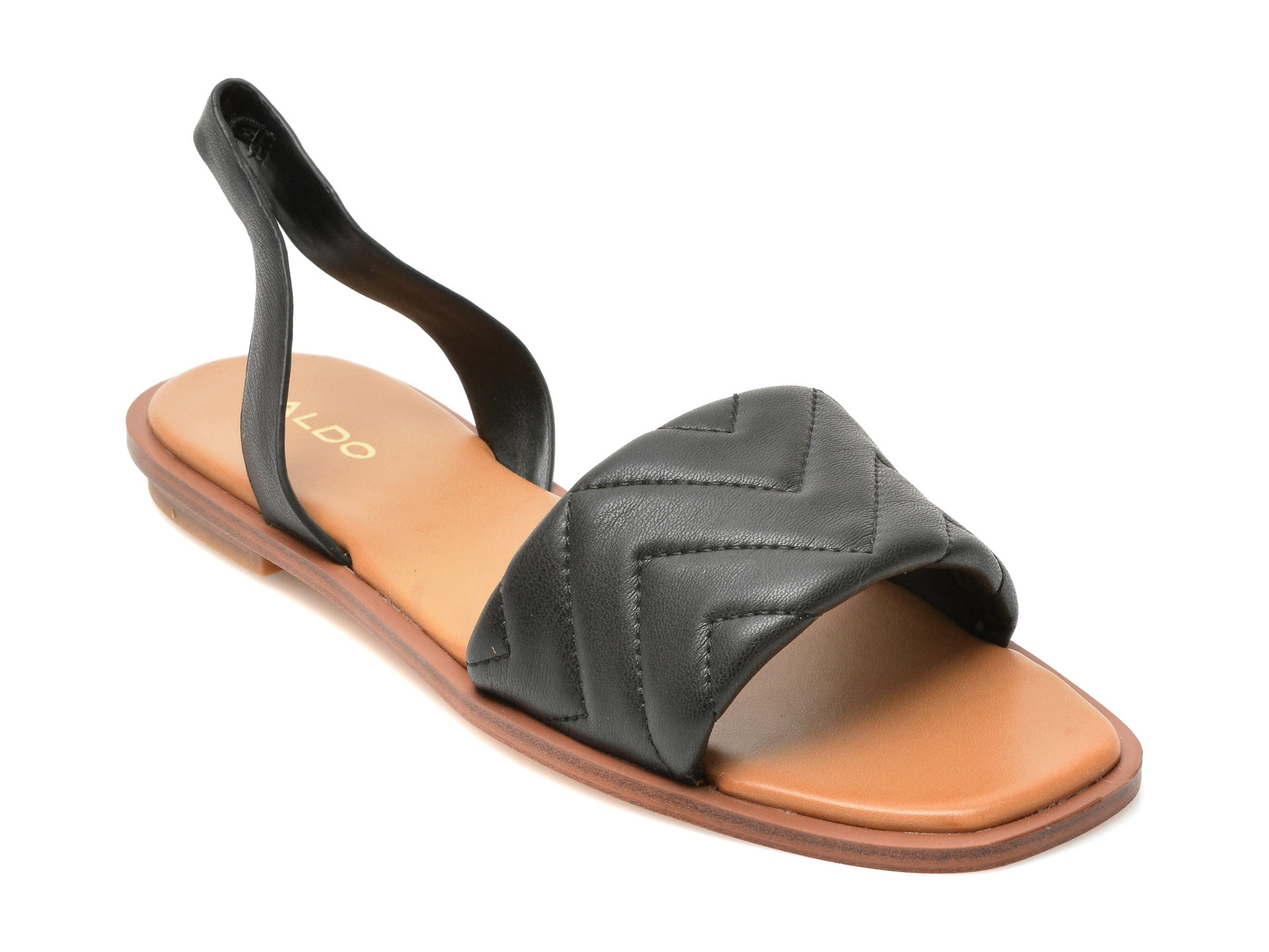 Sandale ALDO negre, GRIRAWIAFLEX001, din piele ecologica