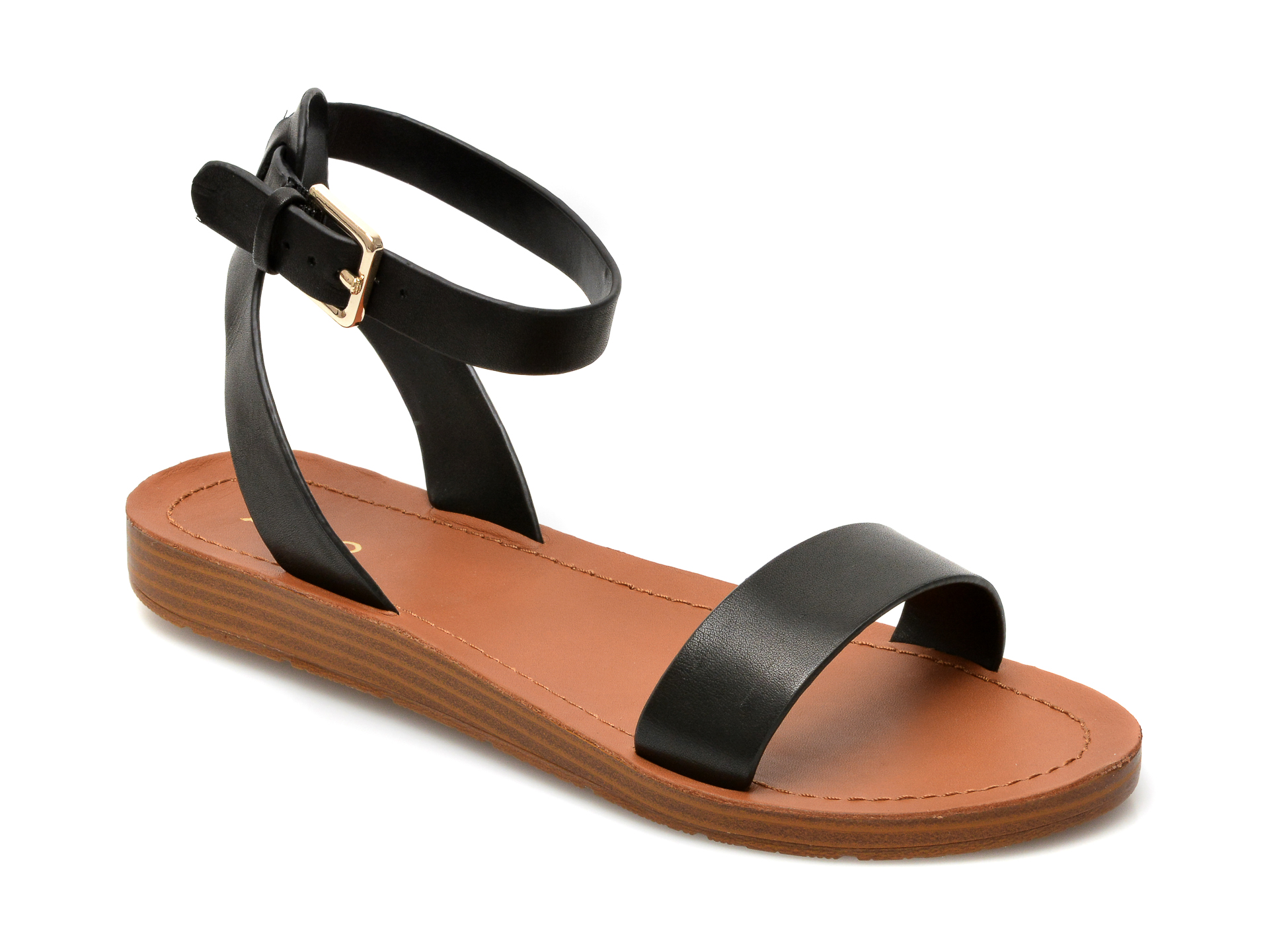 Sandale ALDO negre, Kedaredia001, din piele naturala imagine otter.ro