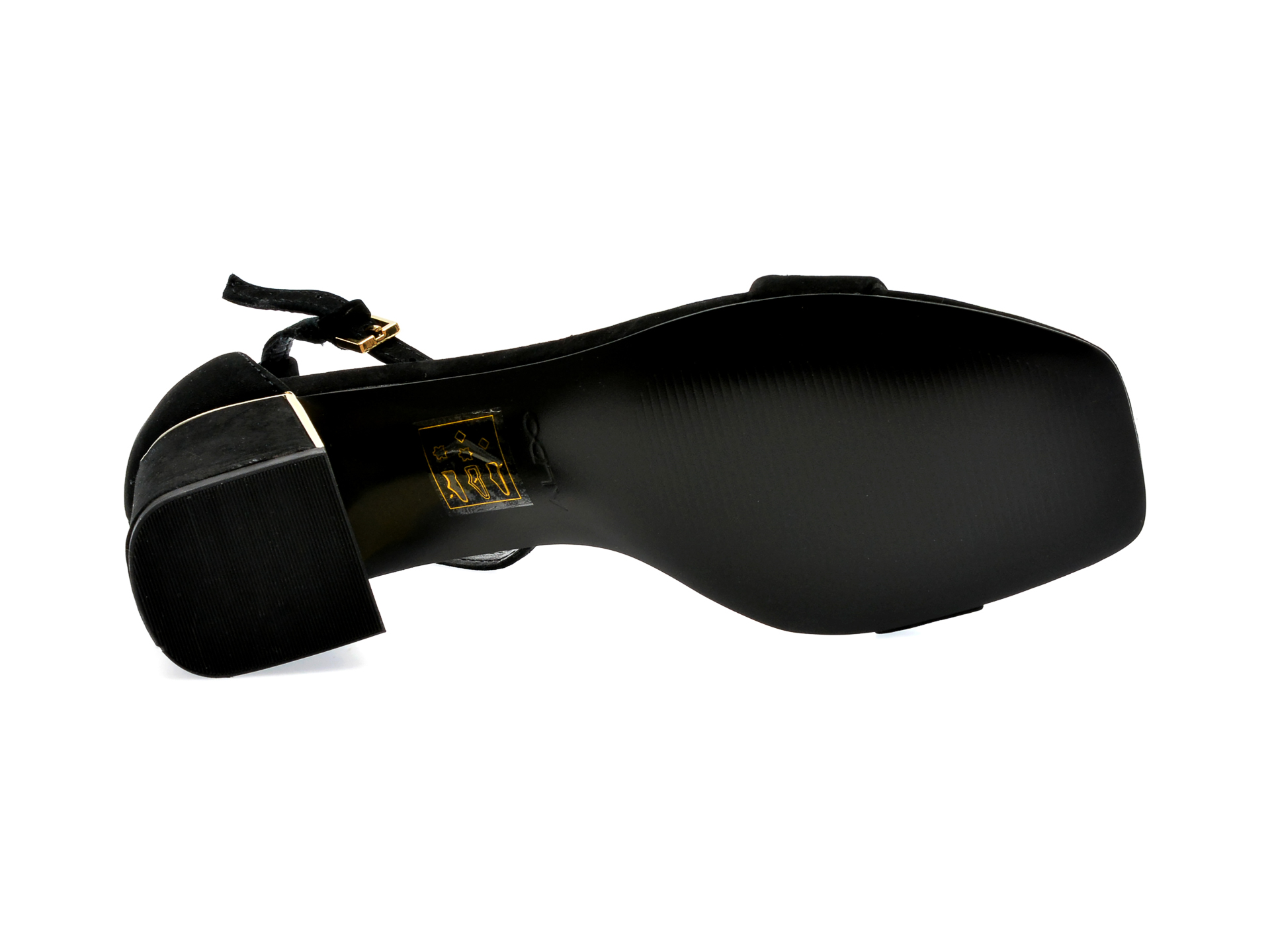 Sandale ALDO negre, KEDEAVIEL001, din nabuc