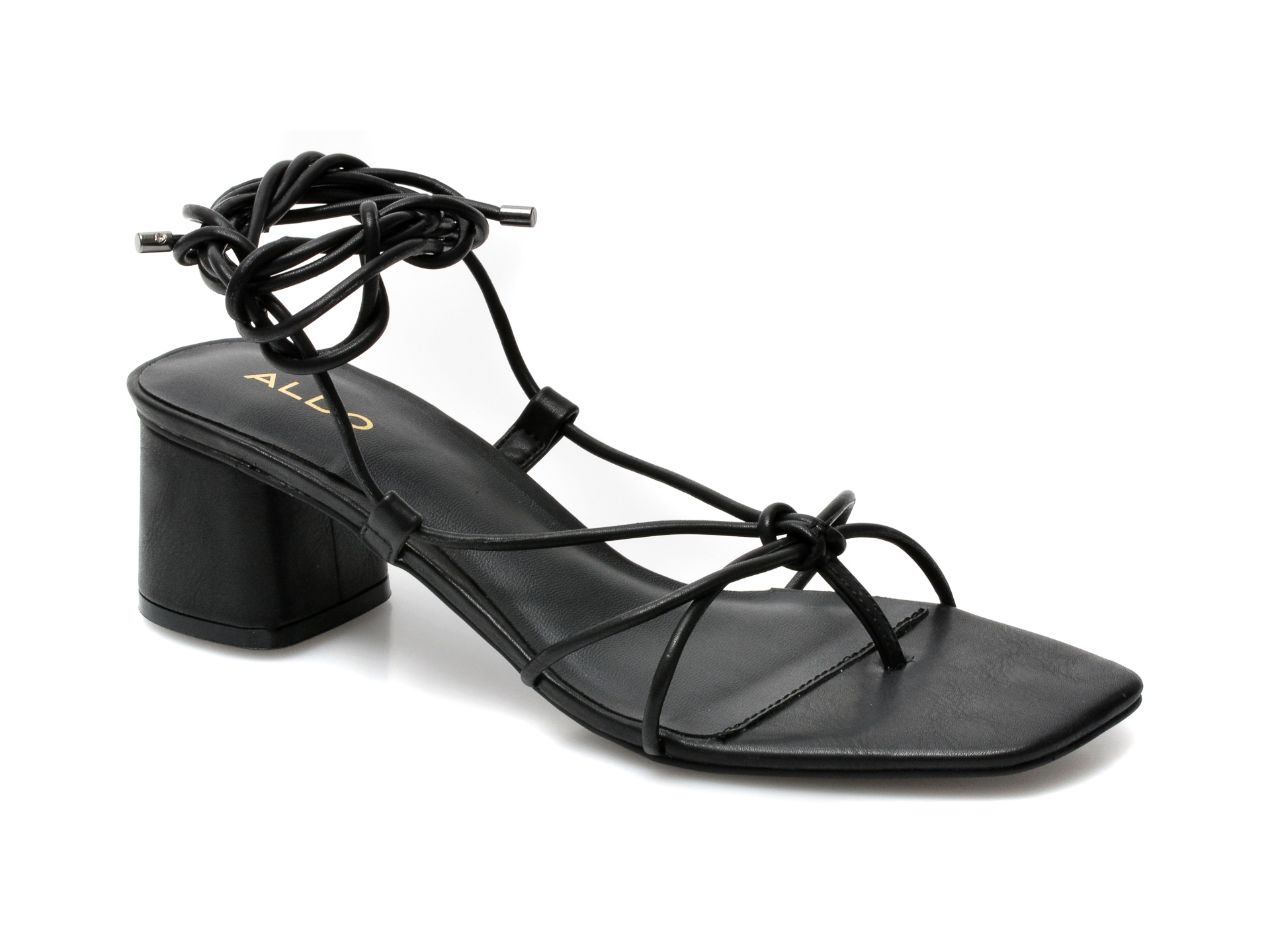 Sandale ALDO negre, Maraket001, din piele ecologica Aldo
