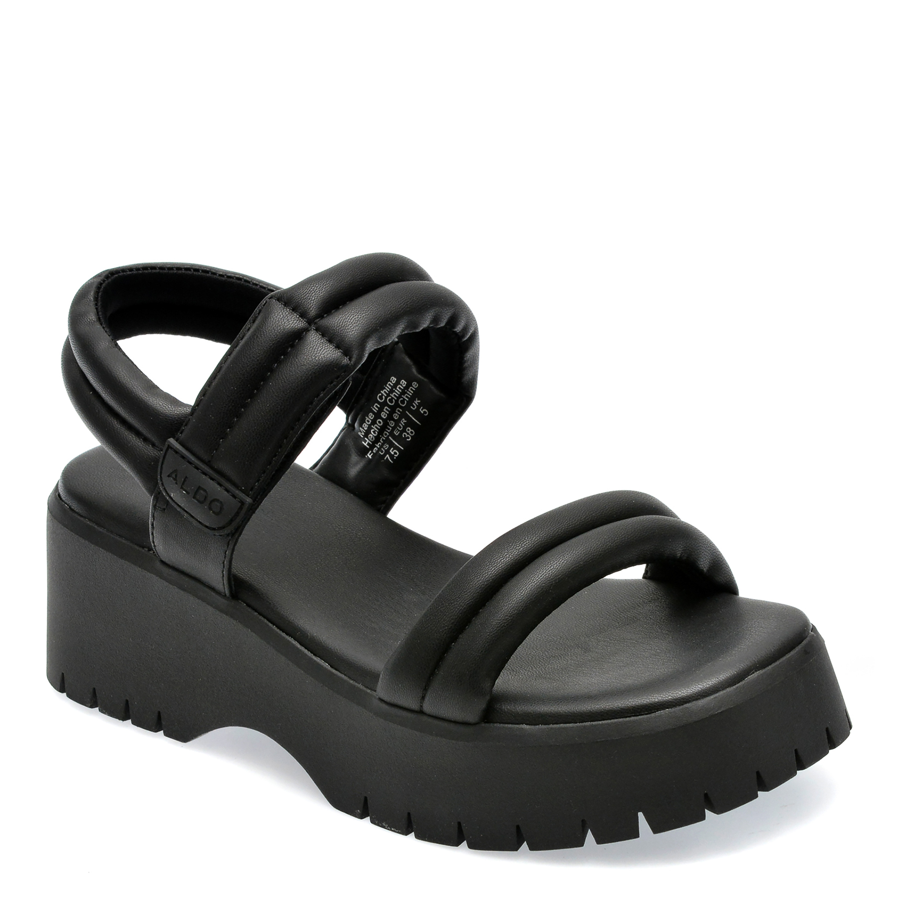 Sandale ALDO negre, MCGUIRE001, din piele ecologica /femei/sandale imagine super redus 2022