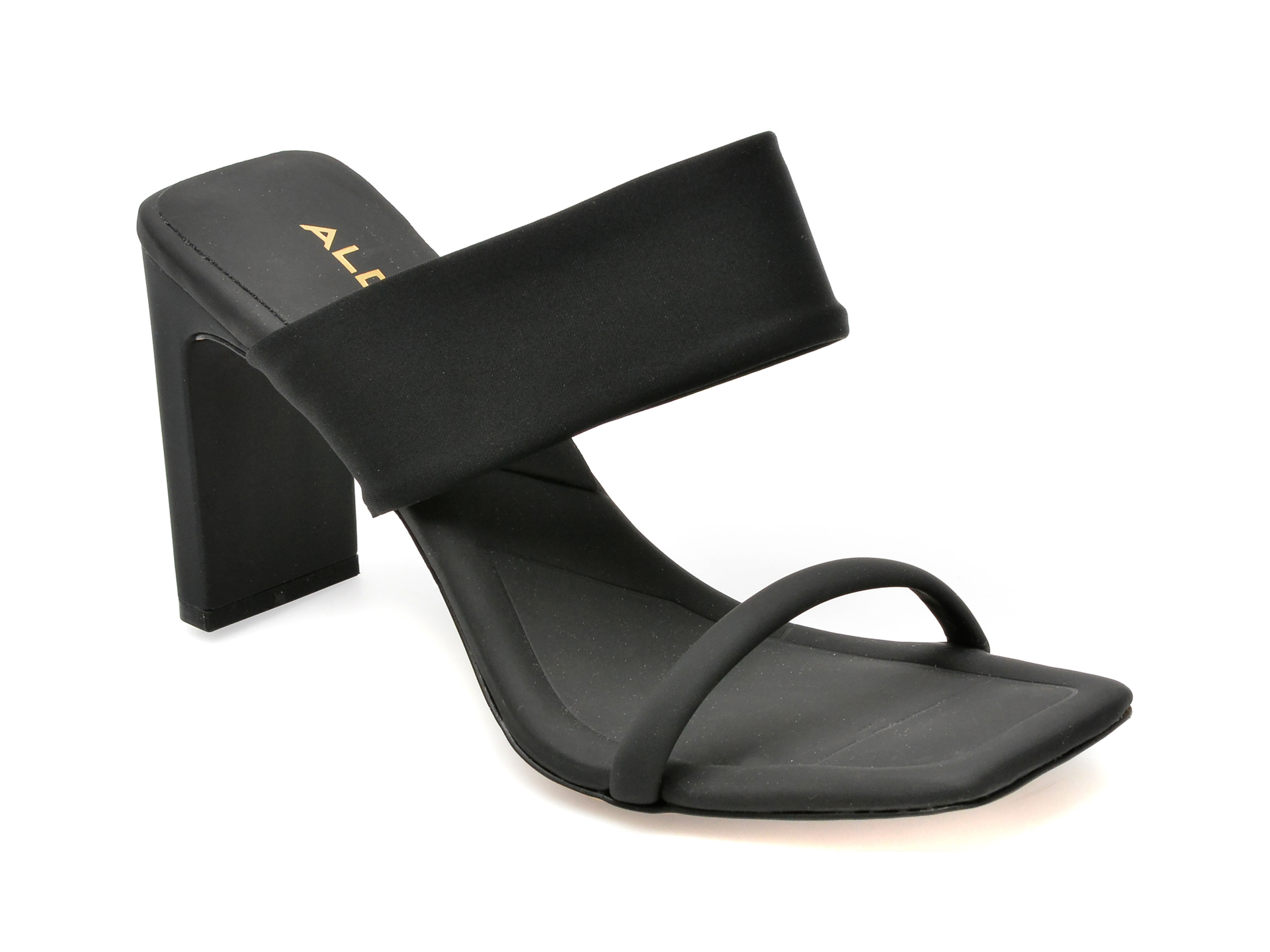 Sandale ALDO negre, MEATHA001, din material textil /femei/sandale imagine noua
