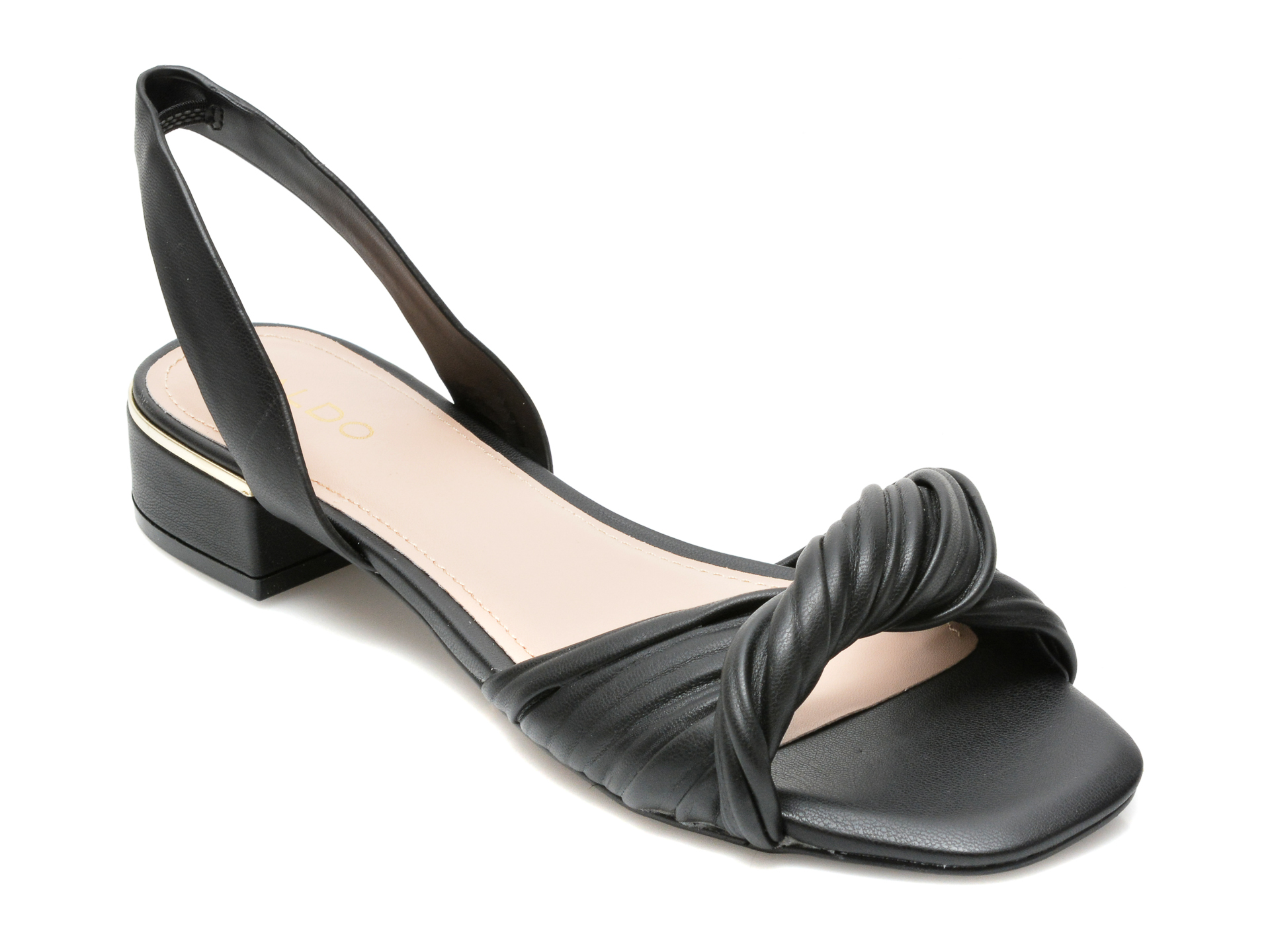 Sandale ALDO negre, NABILA001, din piele ecologica