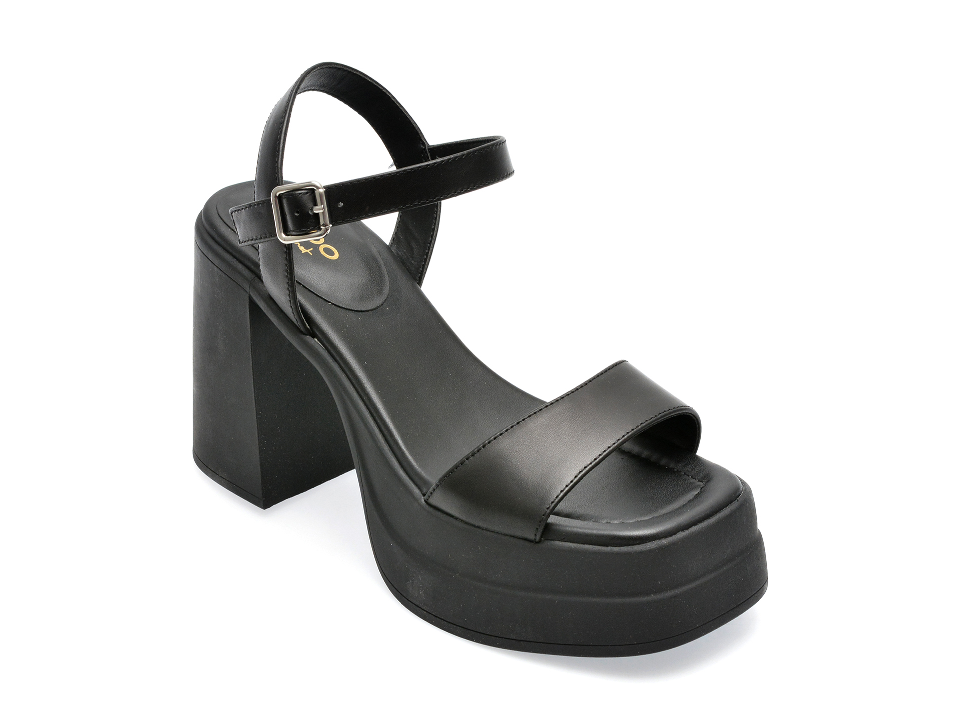 Sandale ALDO negre, TAINA001, din piele naturala