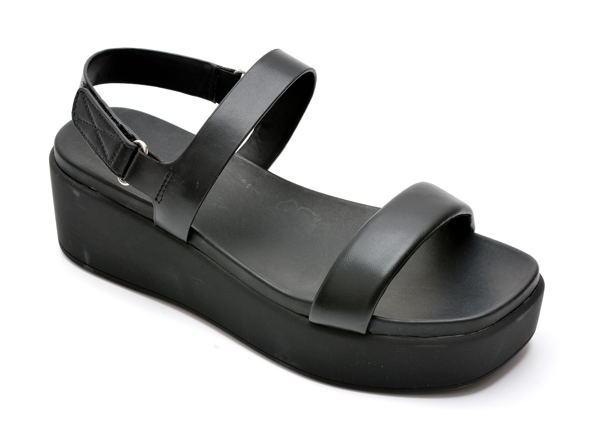 Sandale ALDO negre, TISDAL001, din piele ecologica