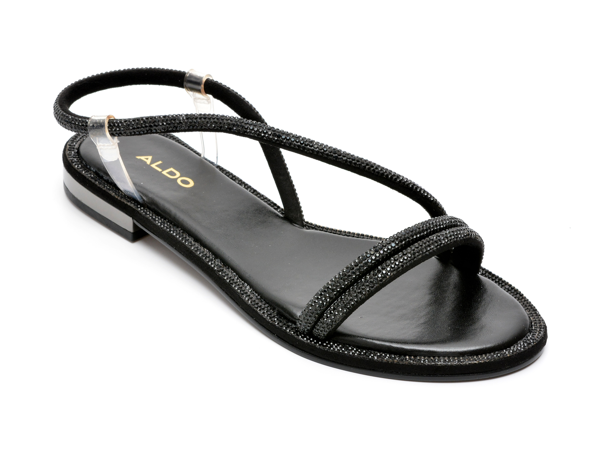 Sandale ALDO negre, WICOREBETH0019, din piele ecologica 2022 ❤️ Pret Super Black Friday otter.ro imagine noua 2022