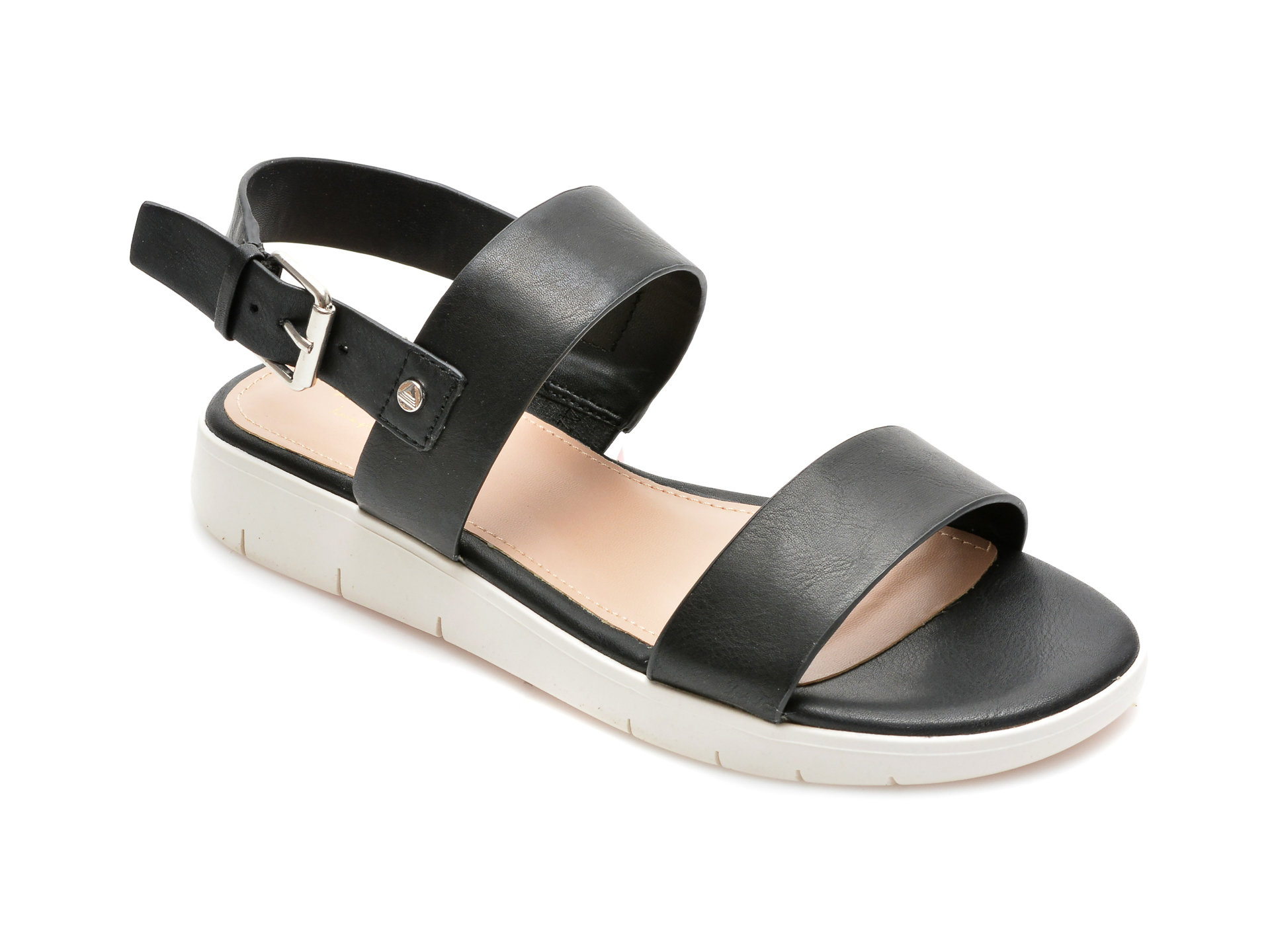 Sandale ALDO negre, WOEMA001, din piele ecologica /femei/sandale imagine noua