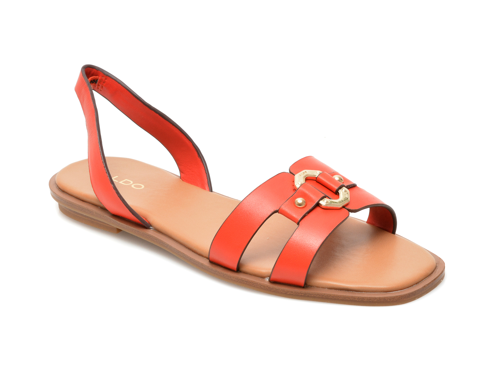 Sandale ALDO portocalii, 13252364, din piele naturala Aldo