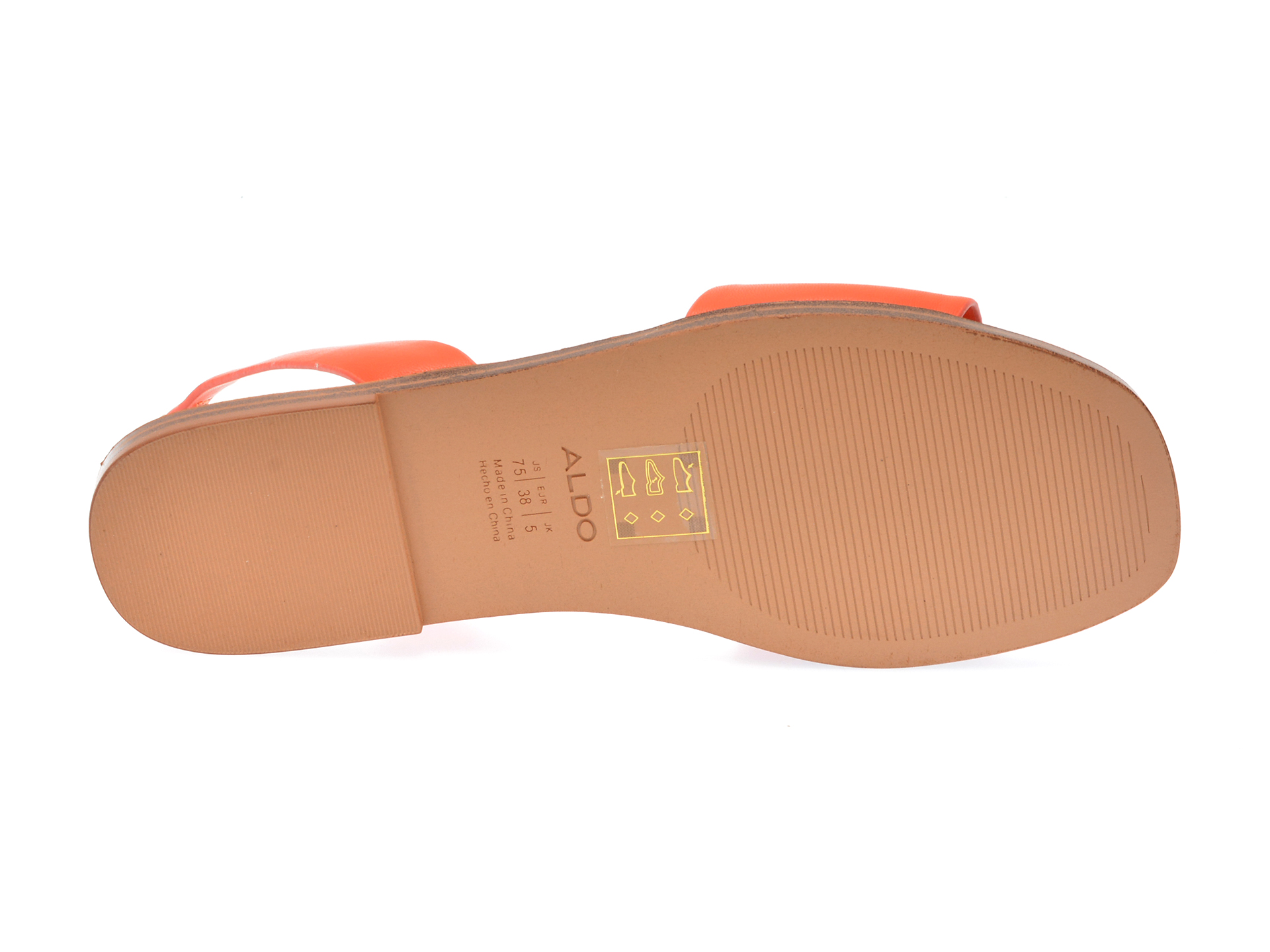 Sandale ALDO portocalii, HILARY800, din piele ecologica