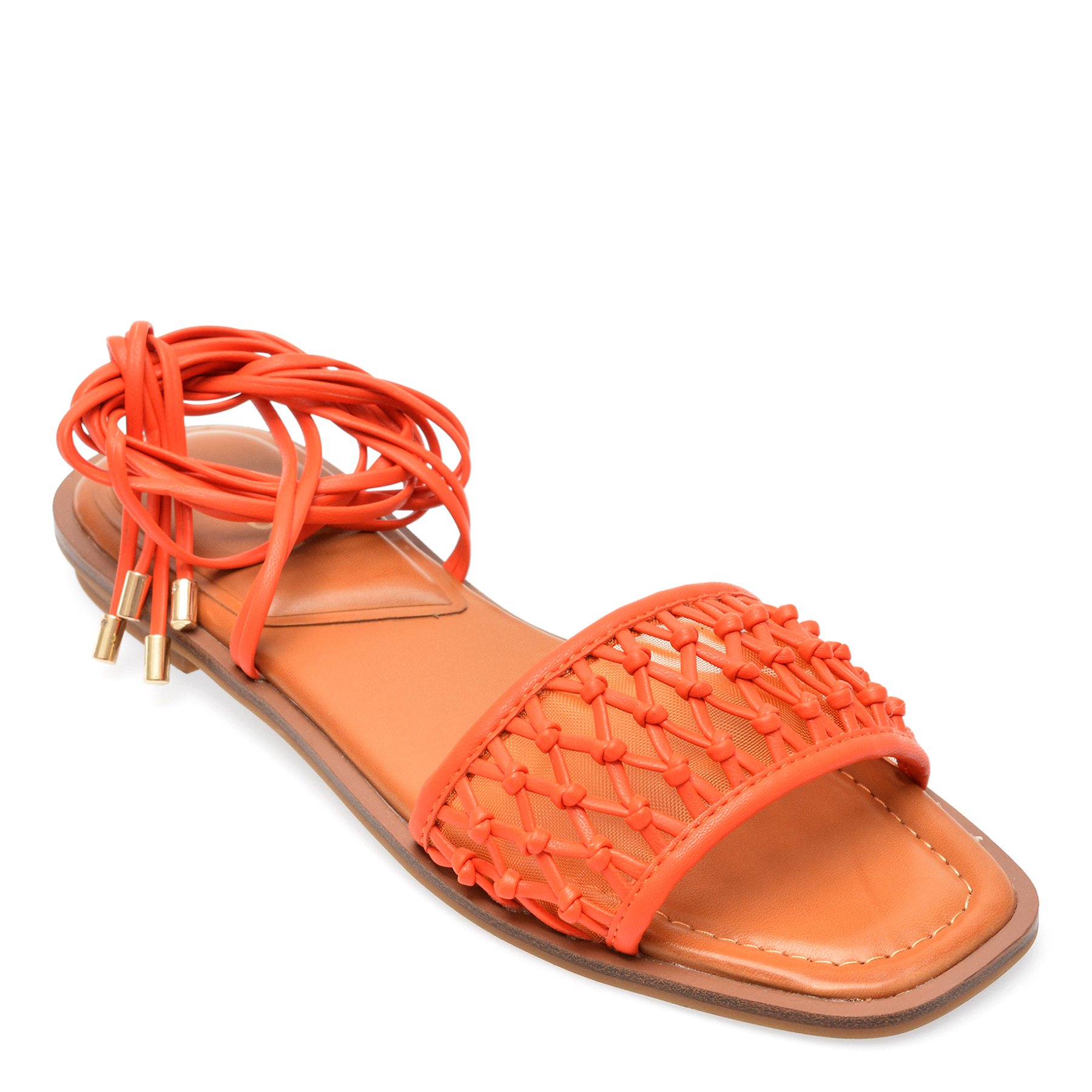 Sandale ALDO portocalii, SEAZEN820, din piele ecologica Aldo