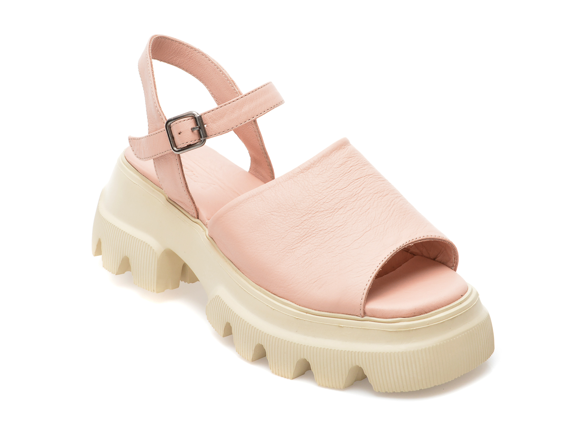 Sandale AMIYA roz, 2271, din piele naturala /femei/sandale imagine noua