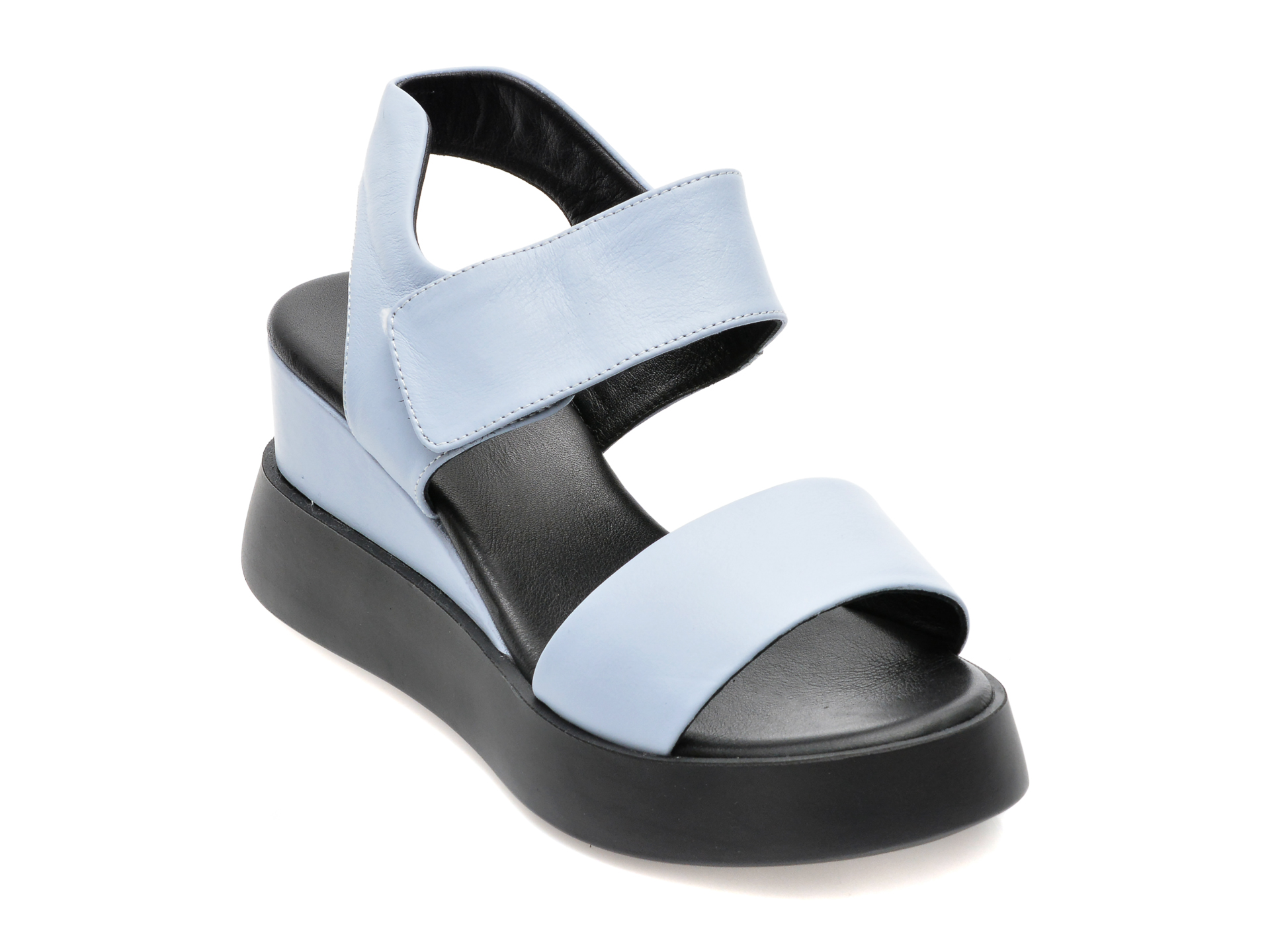 Sandale AQUAMARINE albastre, 3002, din piele naturala /femei/sandale imagine noua