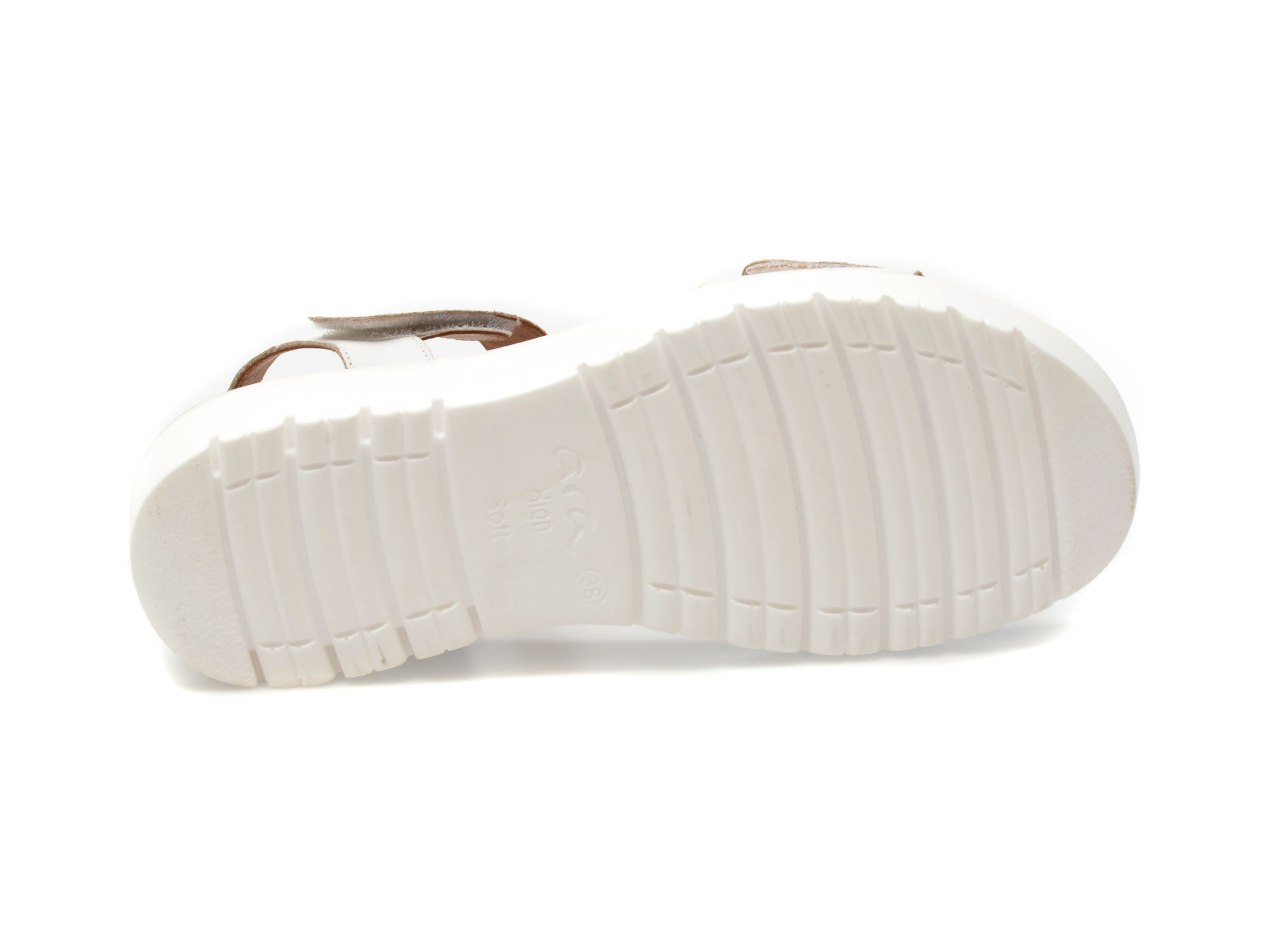 Sandale ARA albe, 33518, din piele naturala