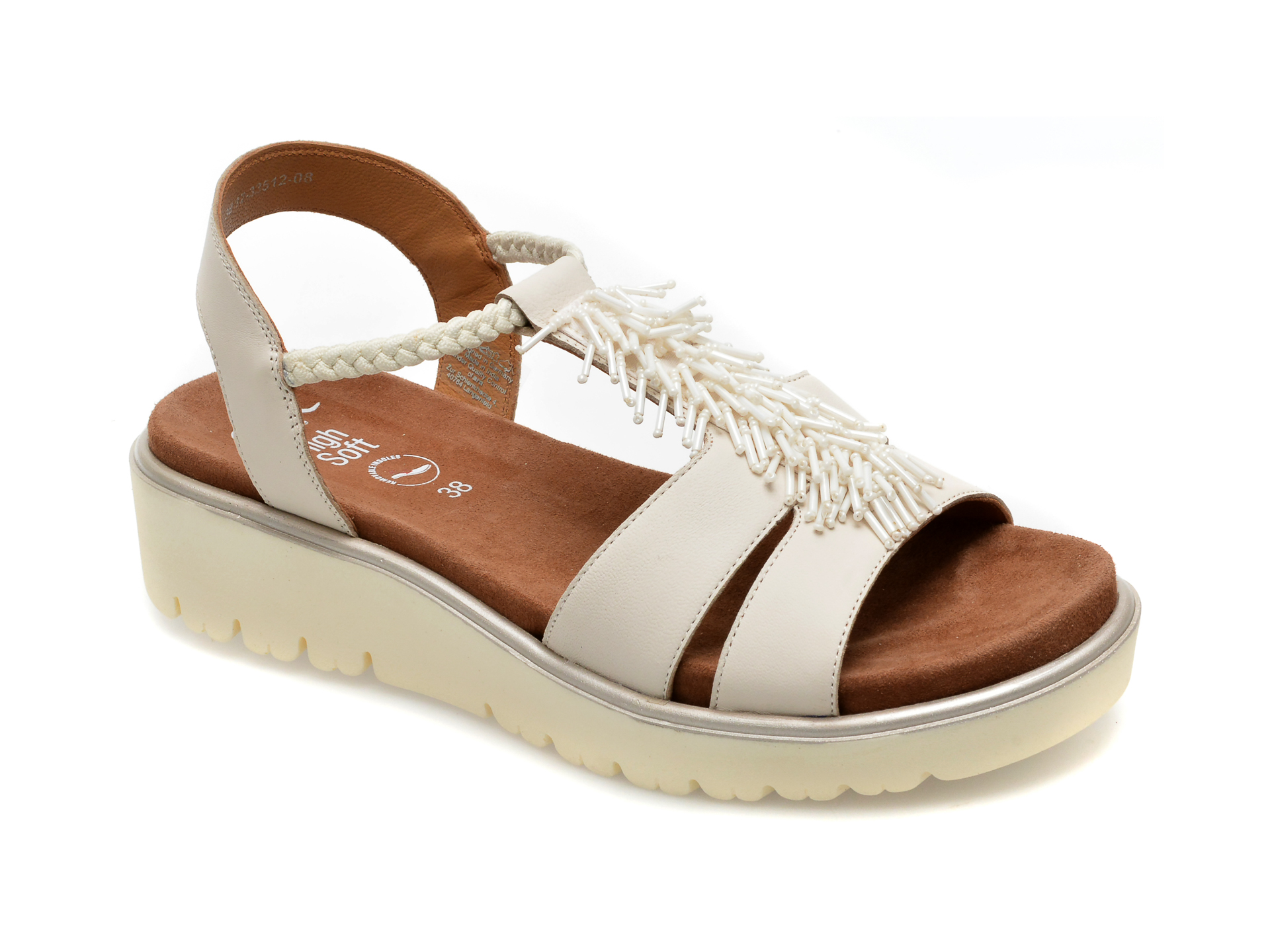 Sandale ARA bej, 33512, din piele naturala /femei/sandale imagine noua