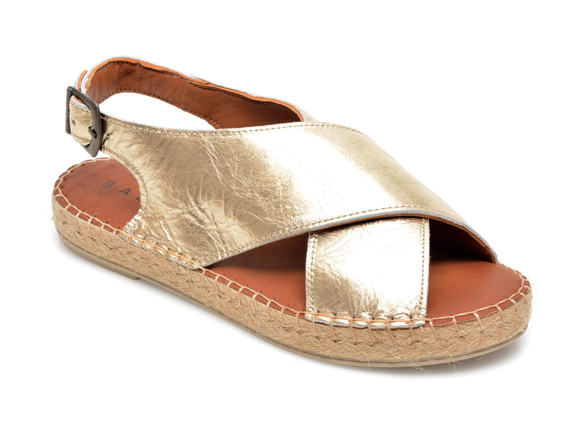 Sandale BABOOS aurii, R05, din piele naturala Baboos Baboos