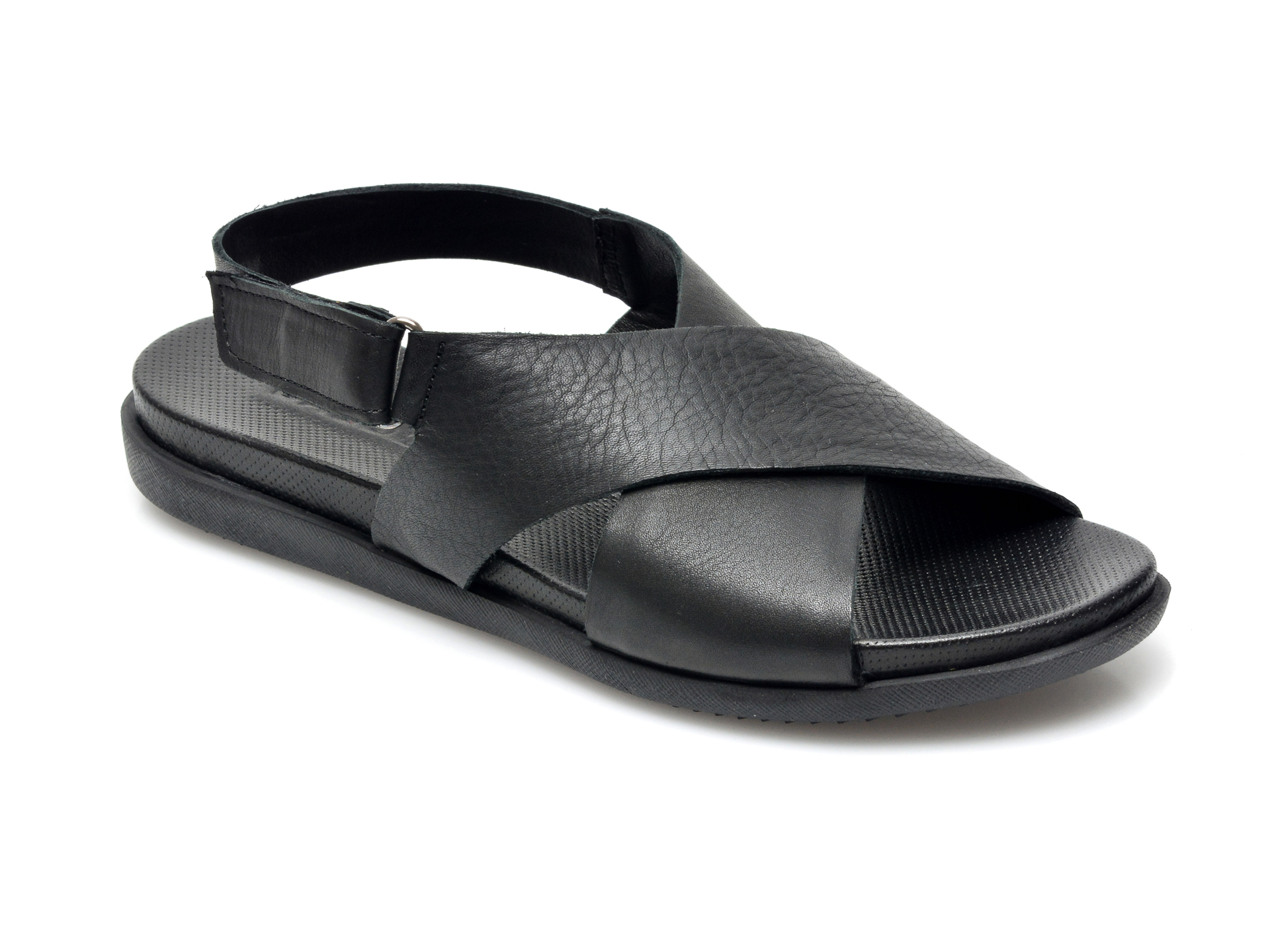 Sandale BABOOS negre, 1401, din piele naturala Baboos