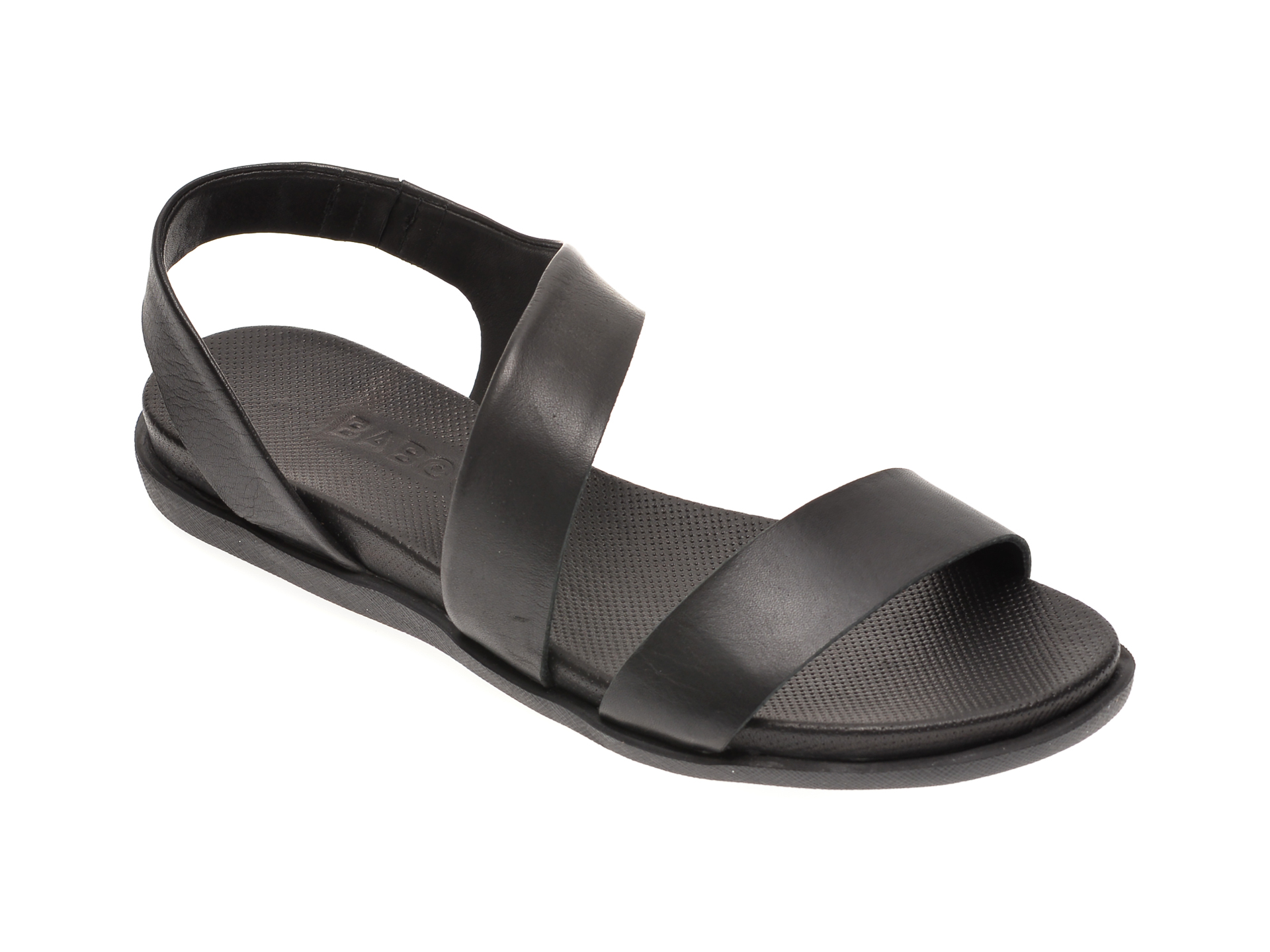 Sandale BABOOS negre, 1402, din piele naturala Baboos