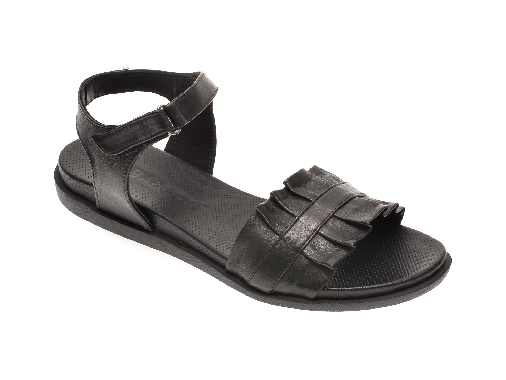 Sandale BABOOS negre, 1403, din piele naturala
