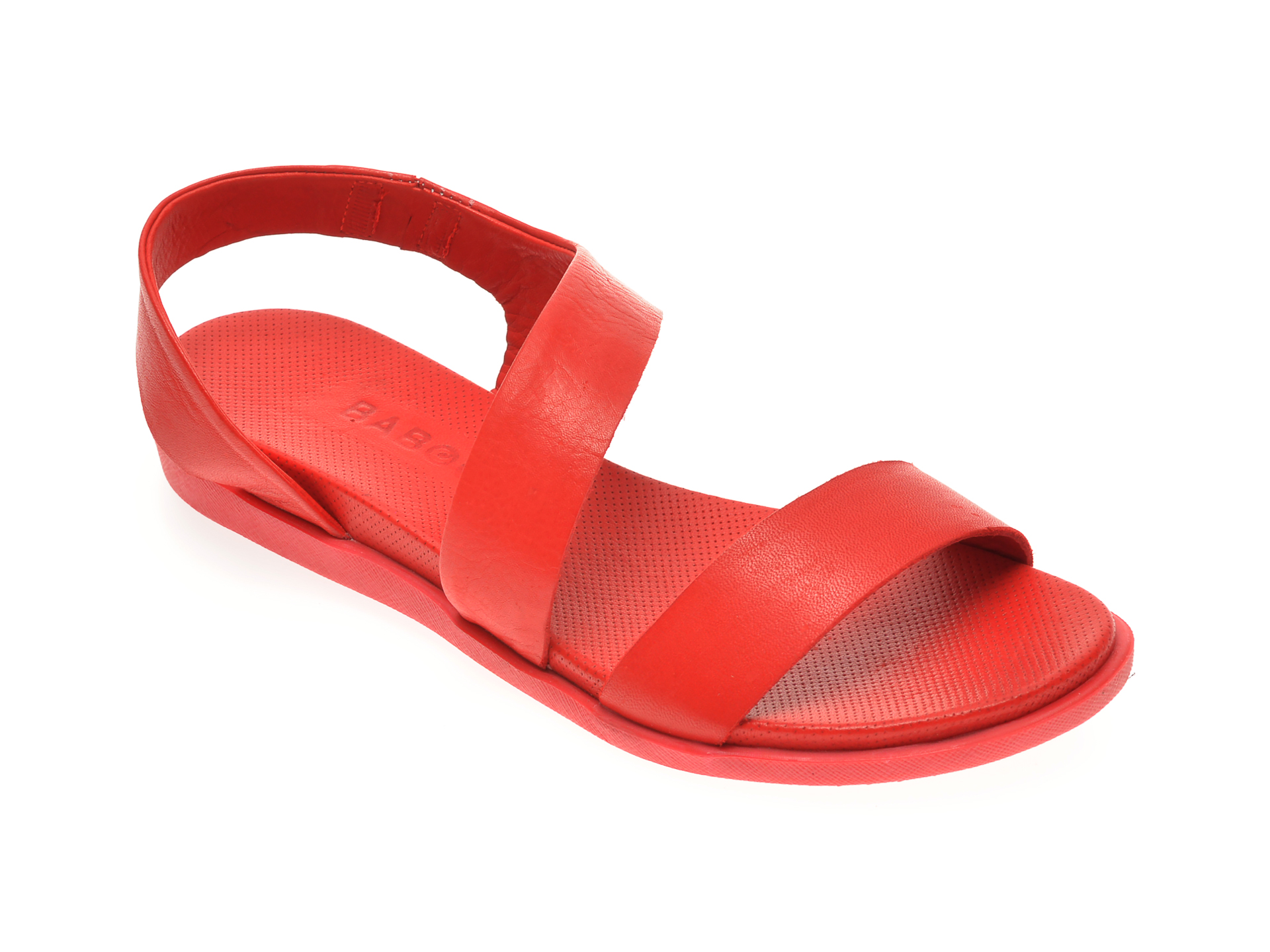 Sandale BABOOS rosii, 1402, din piele naturala