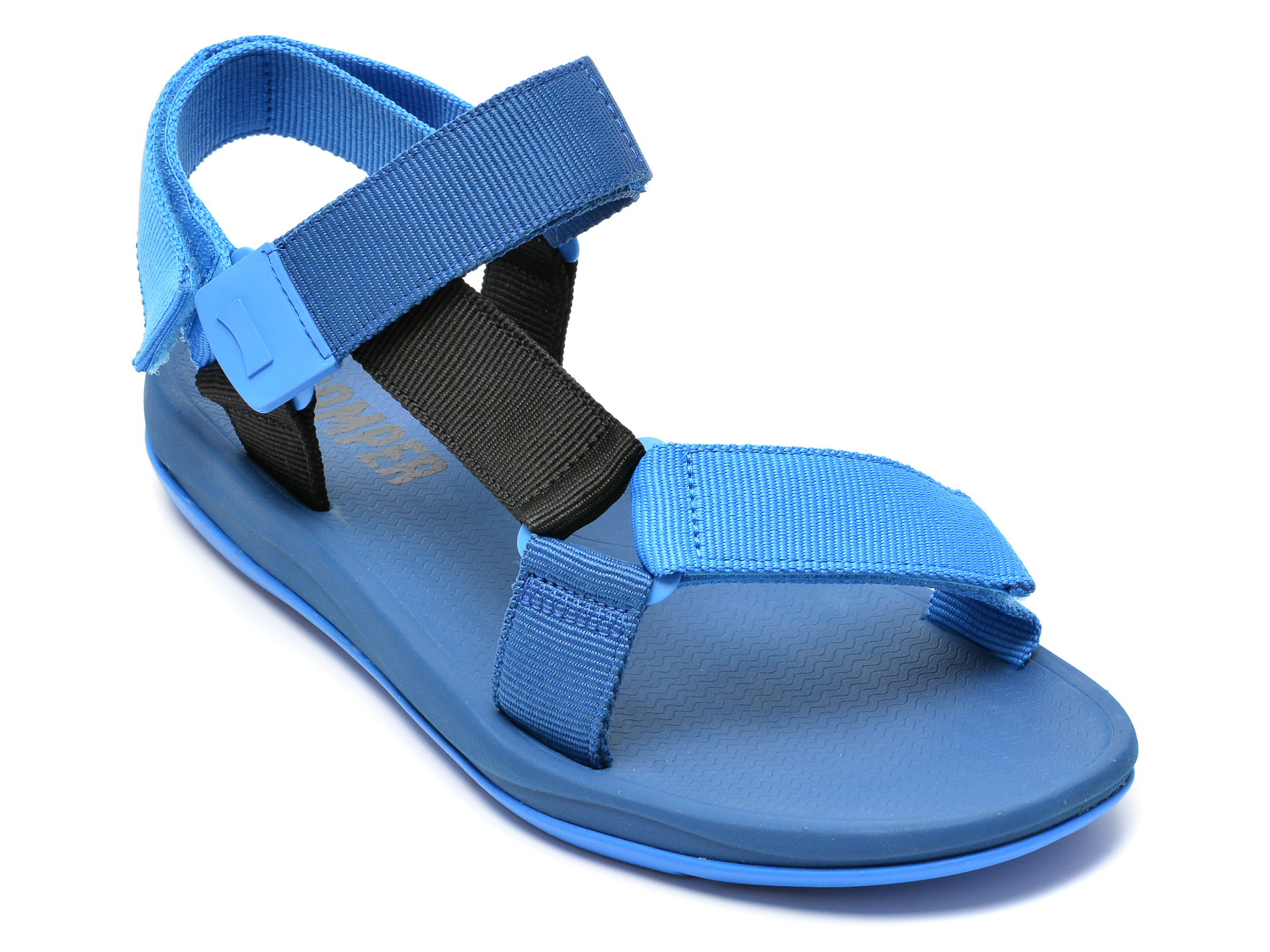 Sandale CAMPER albastre, K100539, din material textil imagine reduceri black friday 2021 Camper
