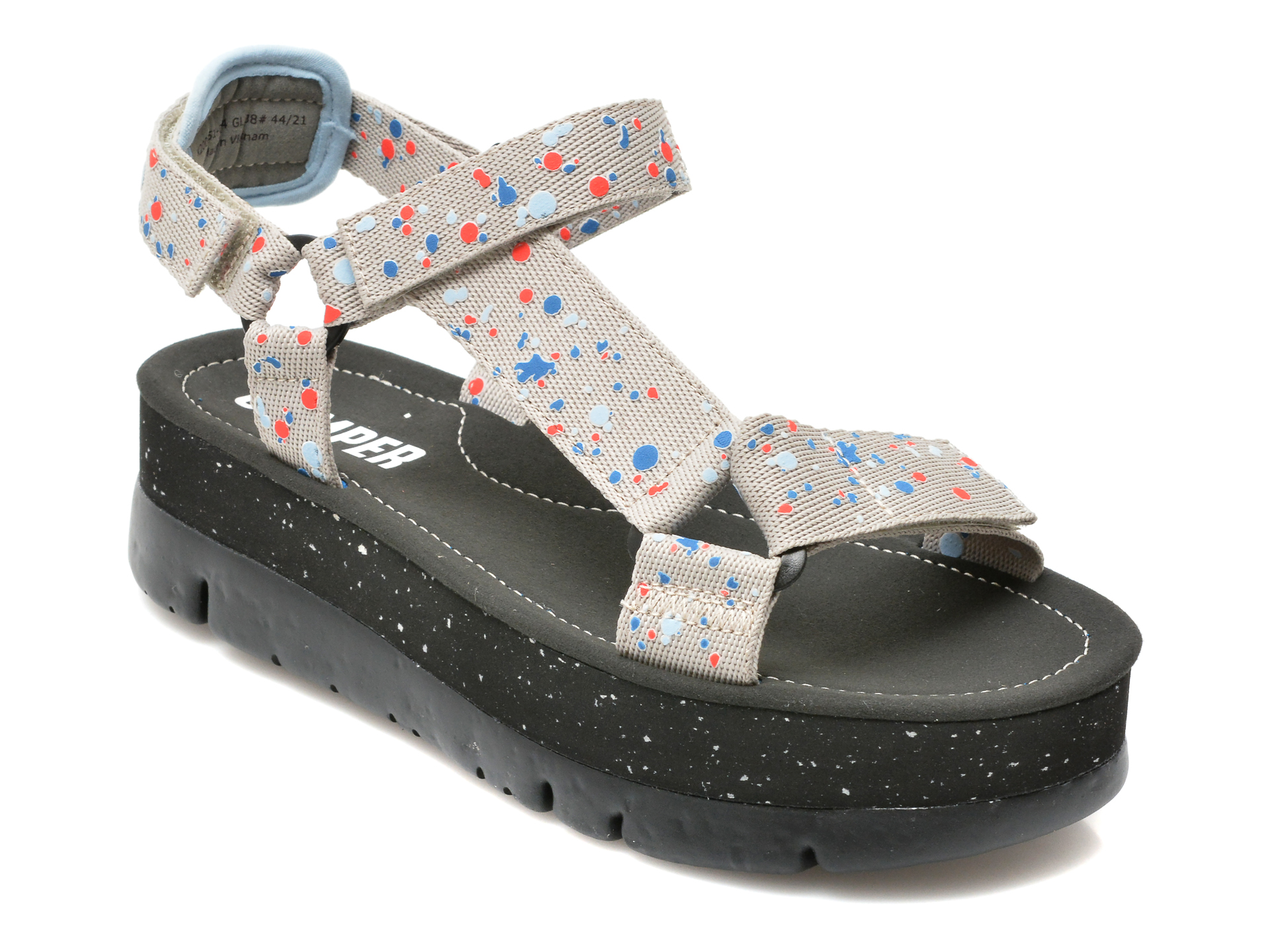 Sandale CAMPER gri, K200851, din material textil /femei/sandale imagine noua