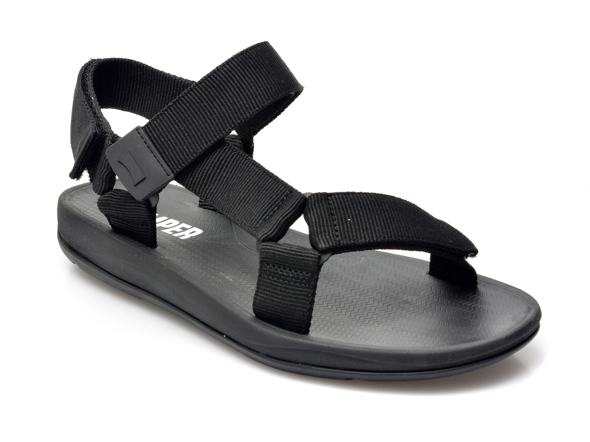 Sandale CAMPER negre, K100539, din material textil 2023 ❤️ Pret Super Black Friday otter.ro imagine noua 2022