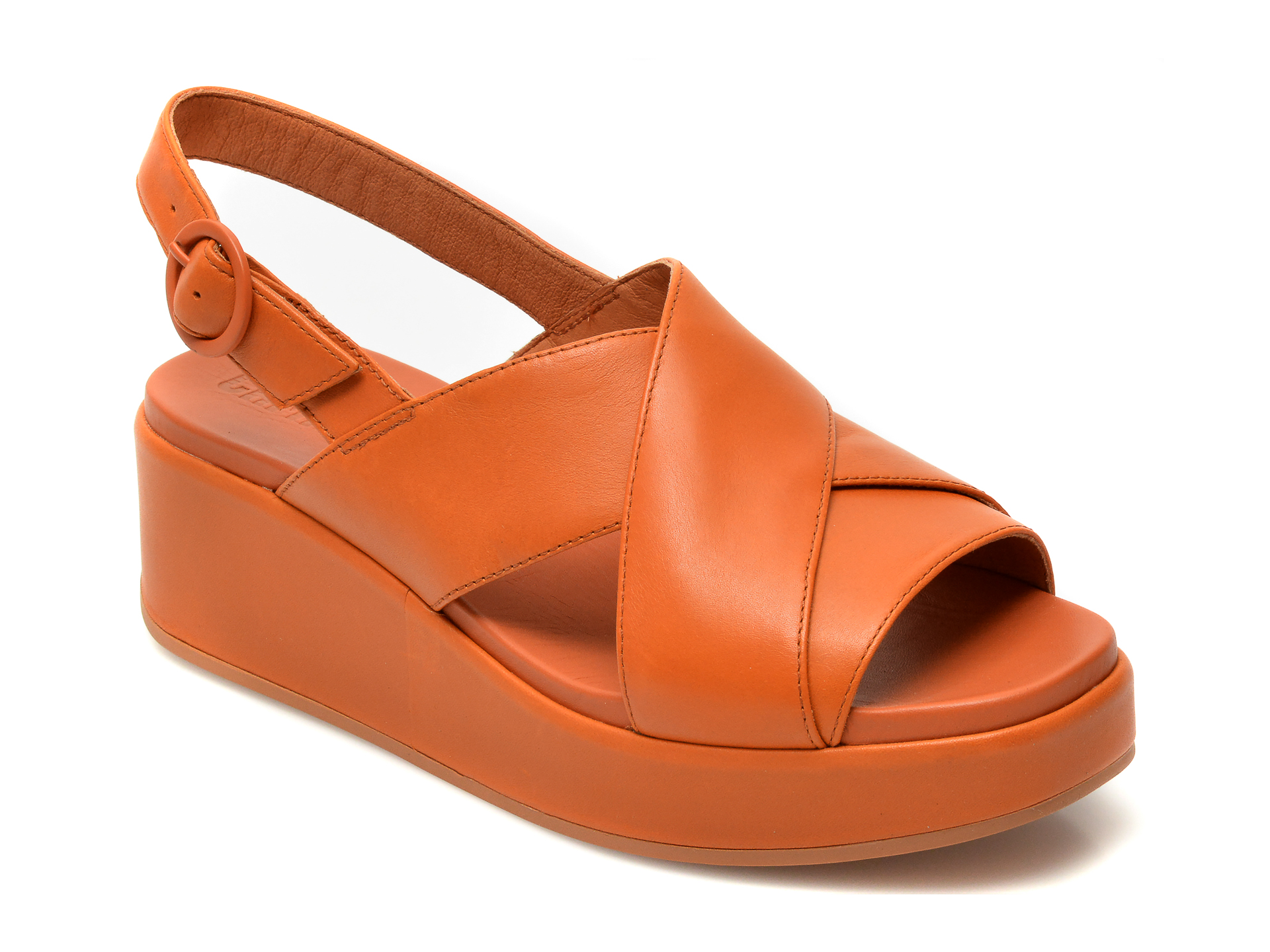 Sandale CAMPER portocalii, K200985, din piele naturala Camper
