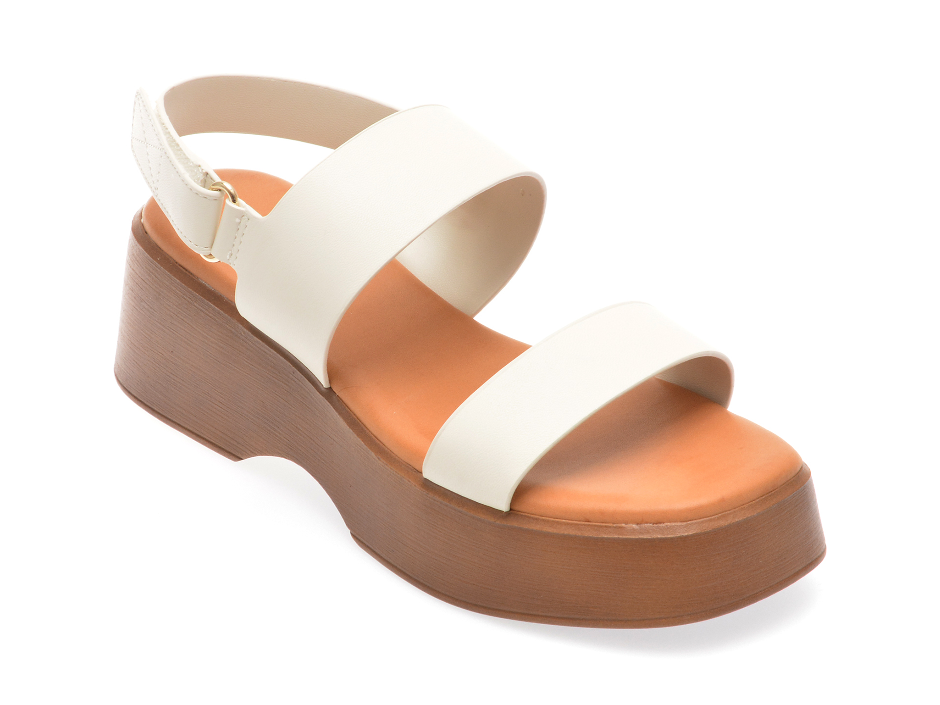 Sandale casual ALDO albe, 13734052, din piele ecologica