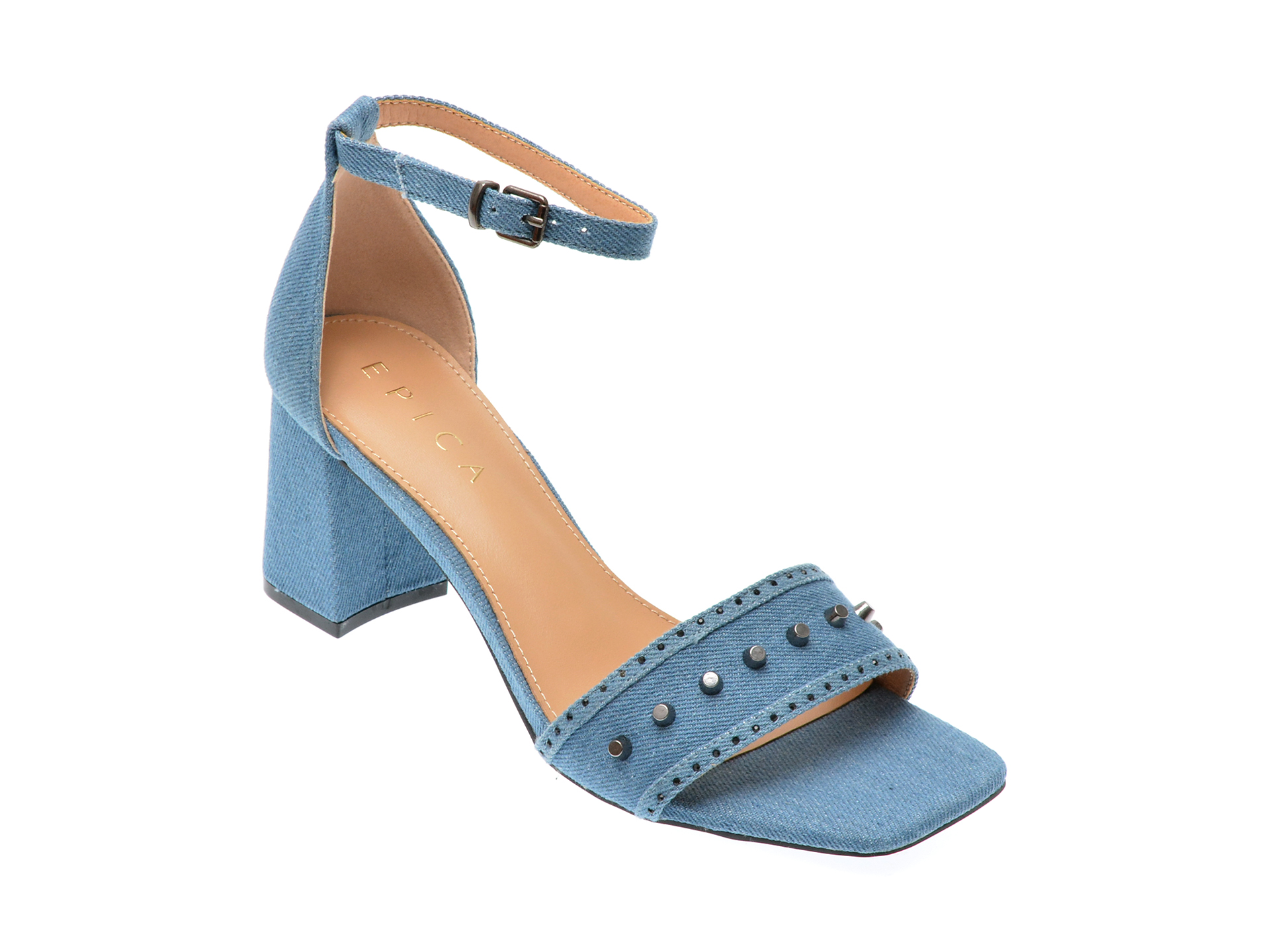 Sandale casual EPICA albastre, 110739, din material textil