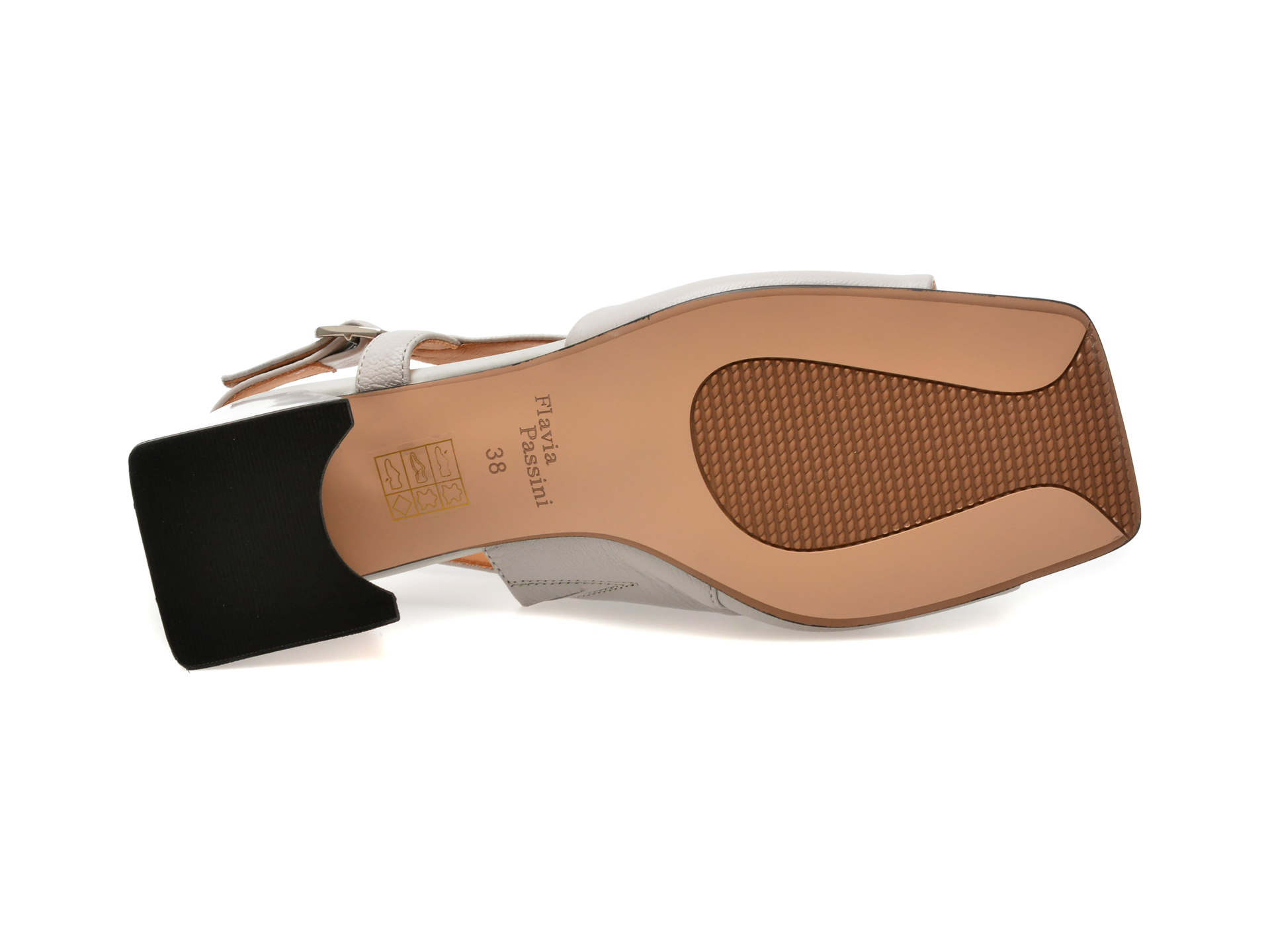 Sandale casual FLAVIA PASSINI gri, 4566, din piele naturala