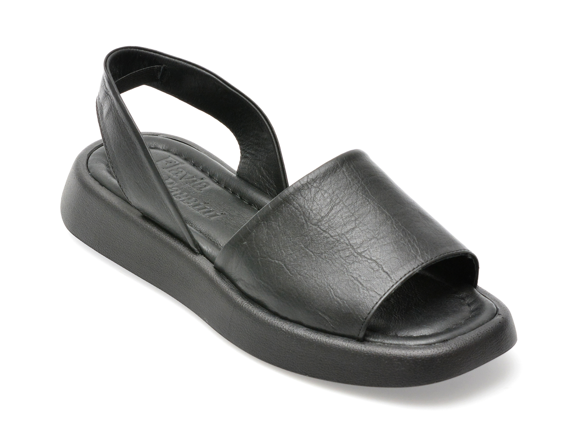 Sandale casual FLAVIA PASSINI negre, 158018, din piele naturala