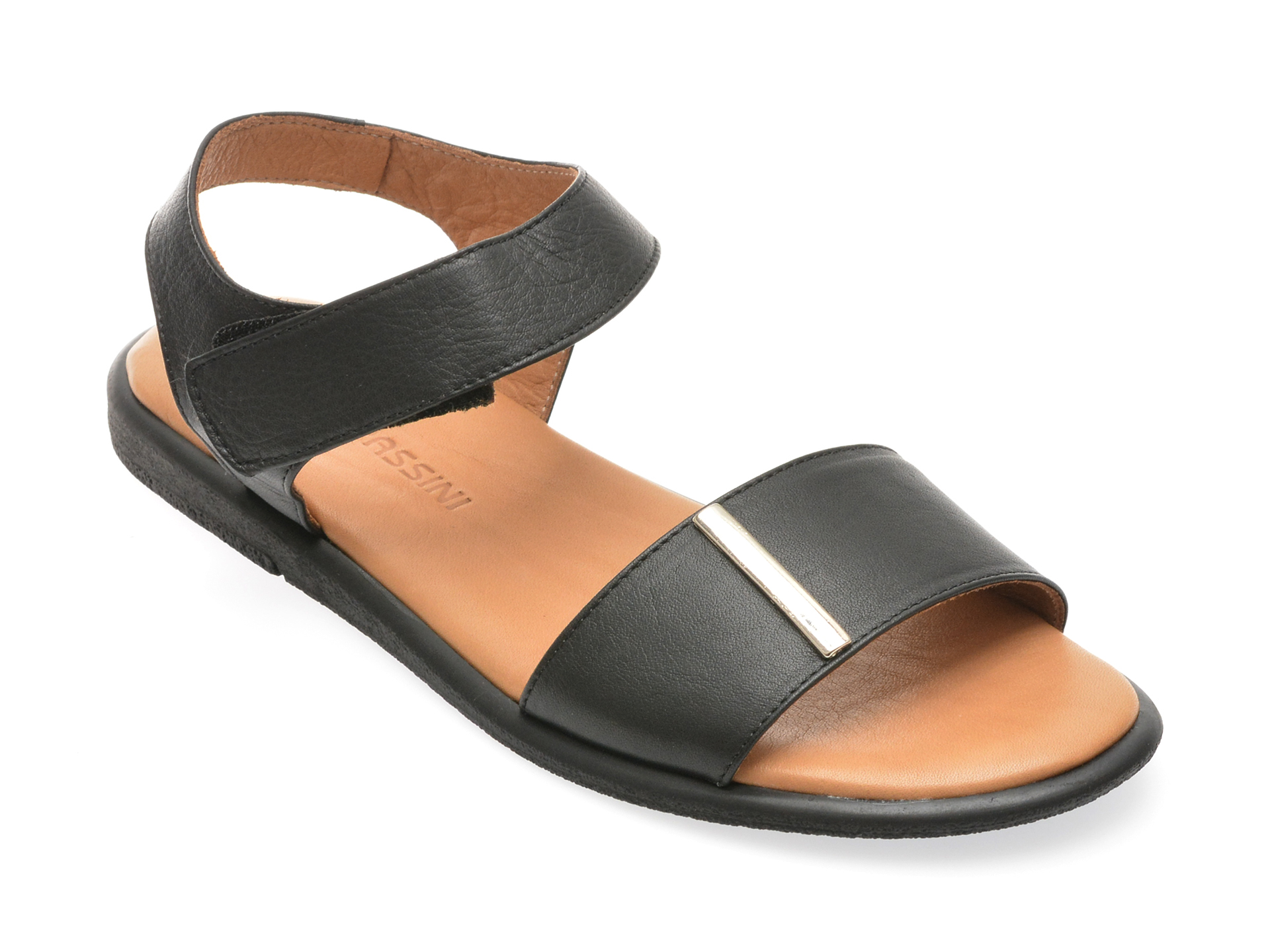 Sandale casual FLAVIA PASSINI negre, 883901, din piele naturala