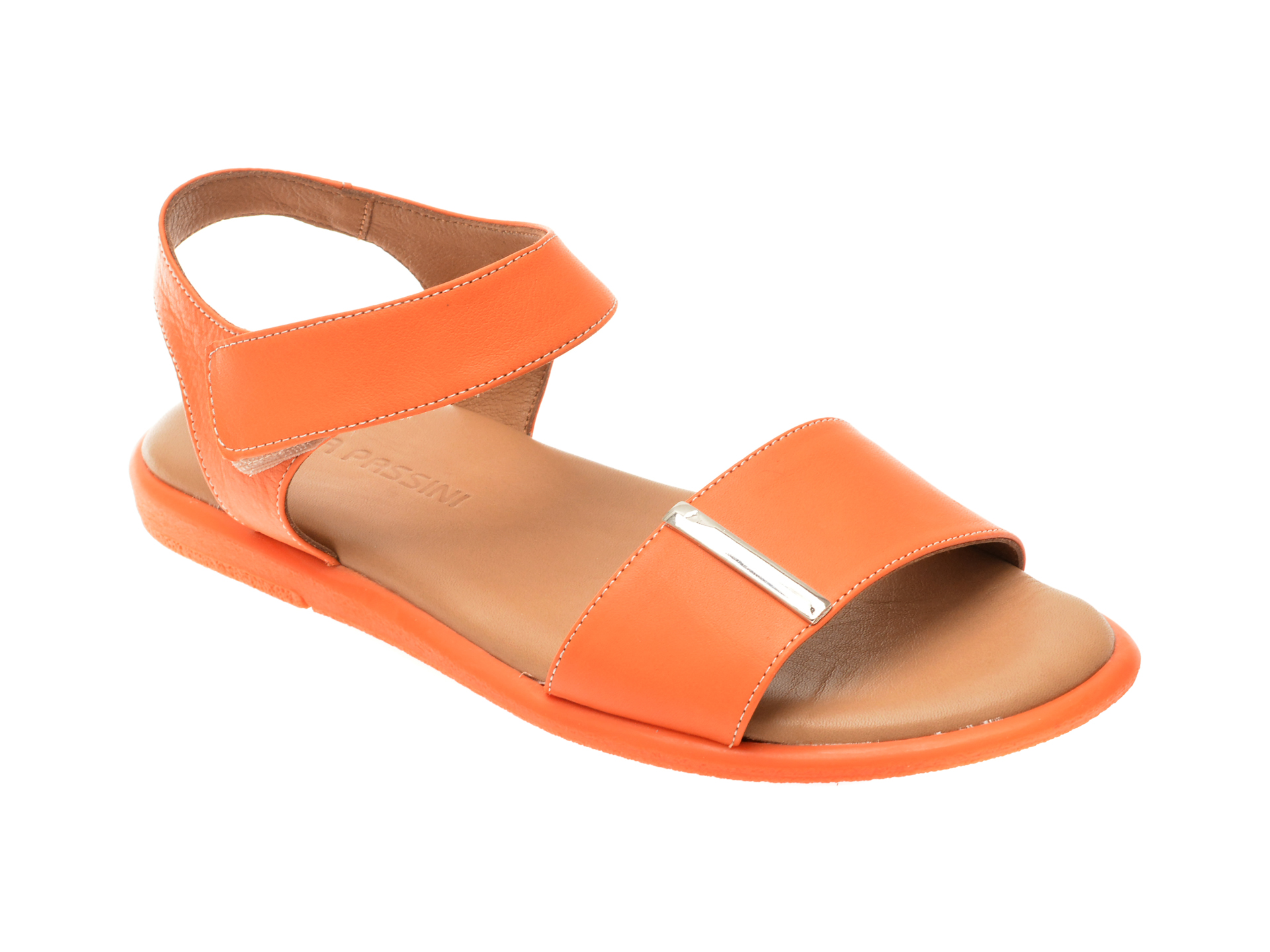 Sandale casual FLAVIA PASSINI portocalii, 883901, din piele naturala