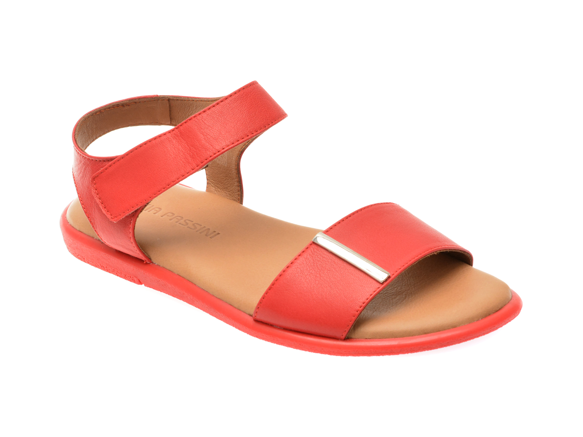 Sandale casual FLAVIA PASSINI rosii, 883901, din piele naturala