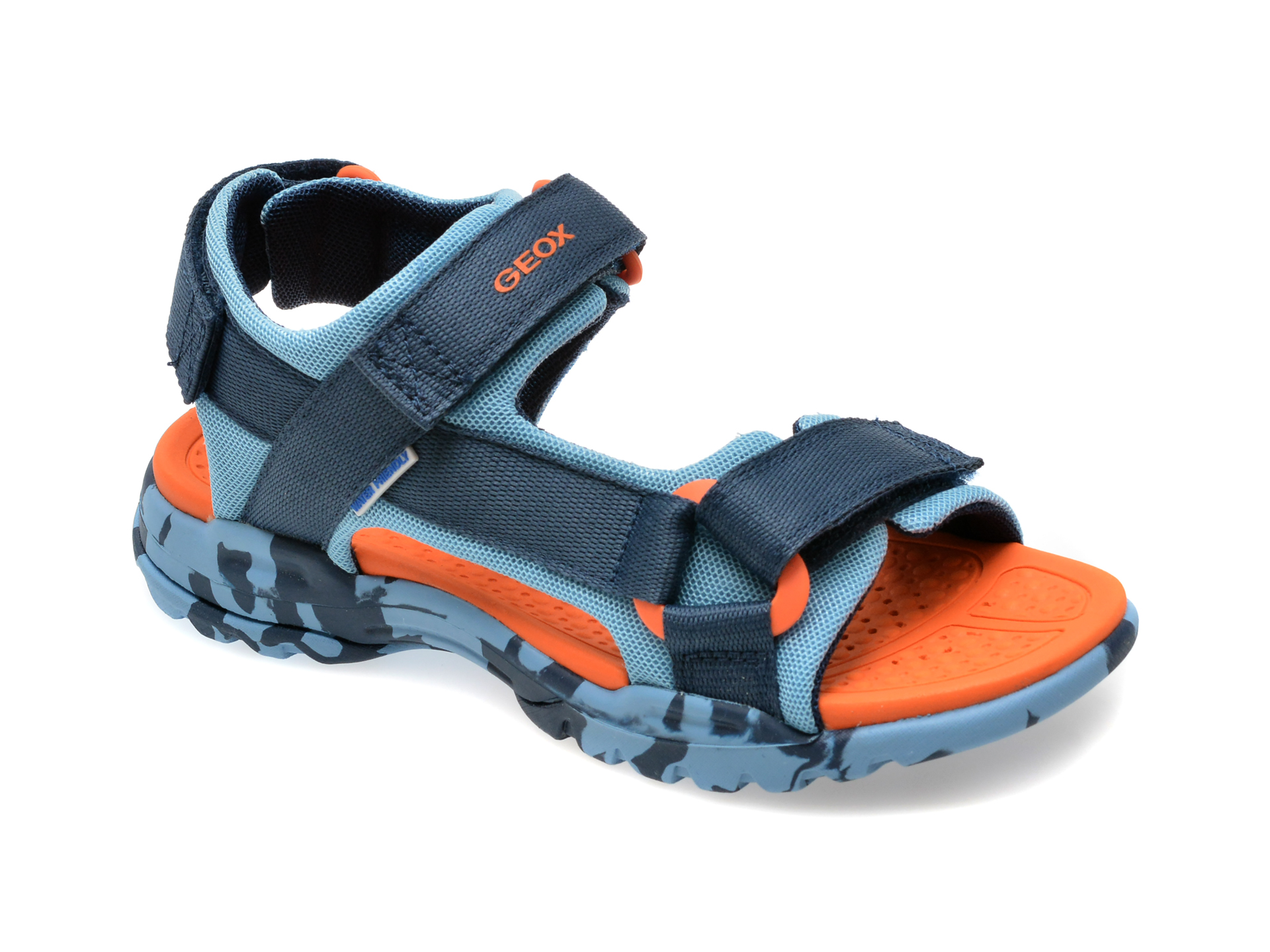 Sandale casual GEOX bleumarin, J450RE, din material textil
