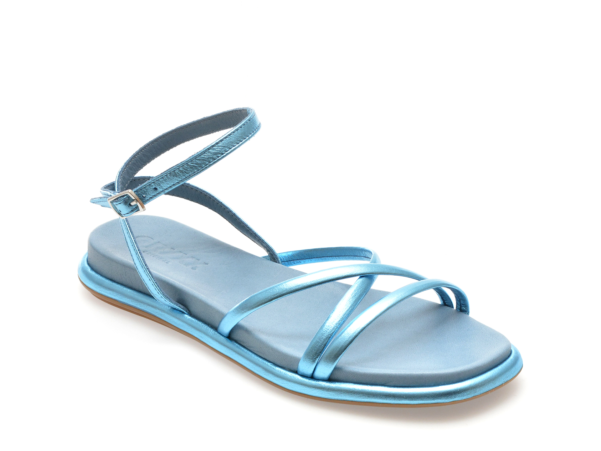 Sandale casual GRYXX albastre, 4113, din piele naturala