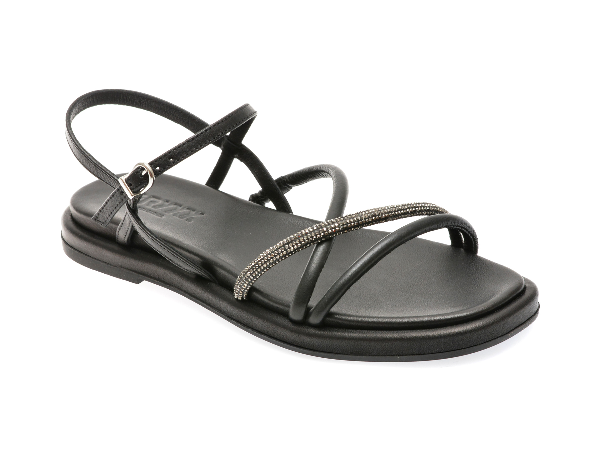 Sandale casual GRYXX negre, 3015, din piele naturala
