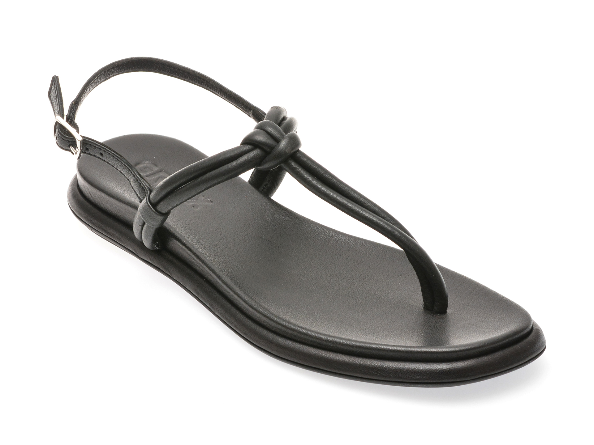 Sandale casual GRYXX negre, 4134, din piele naturala
