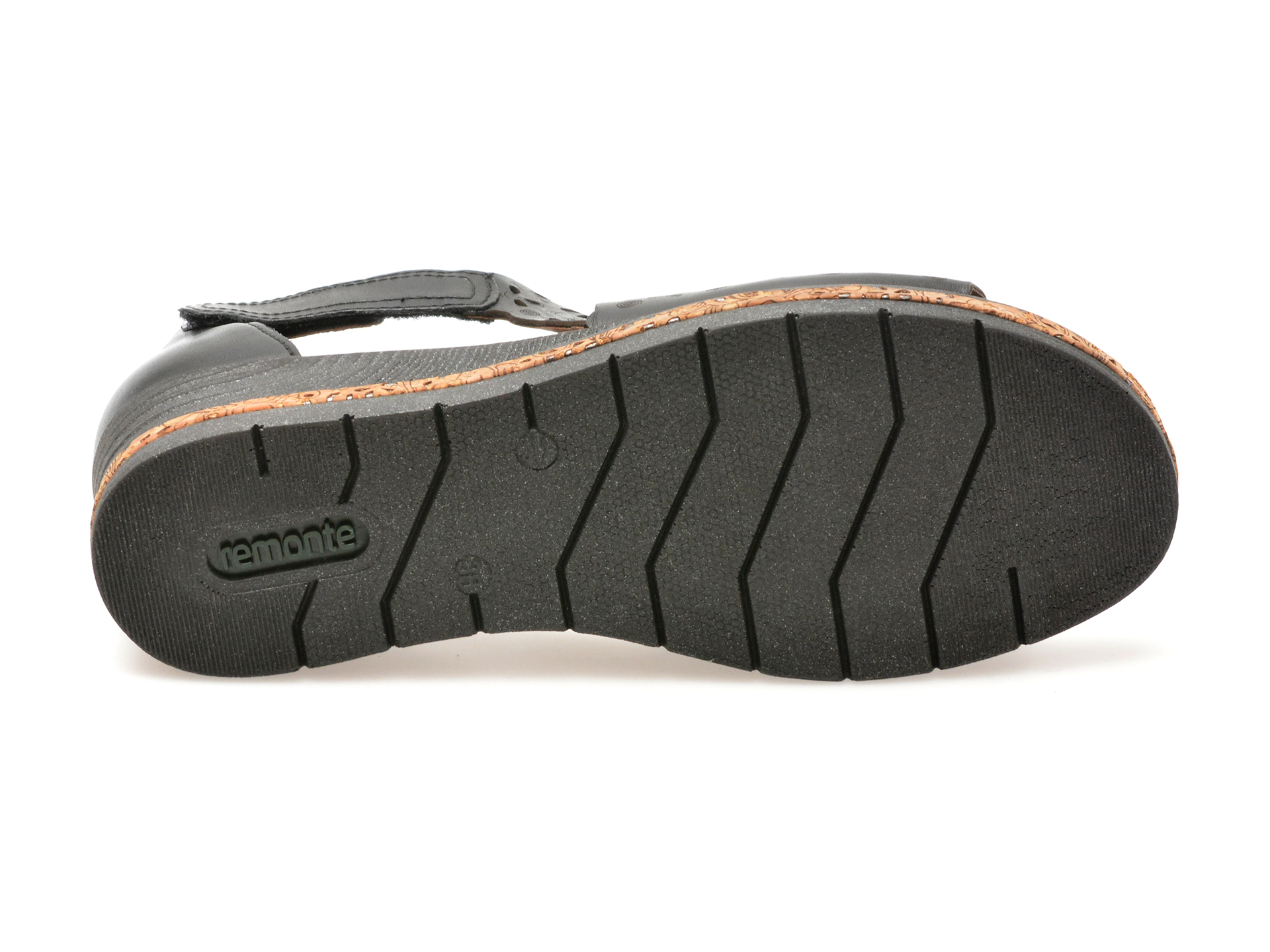 Sandale Casual REMONTE negre, D3056, din piele naturala