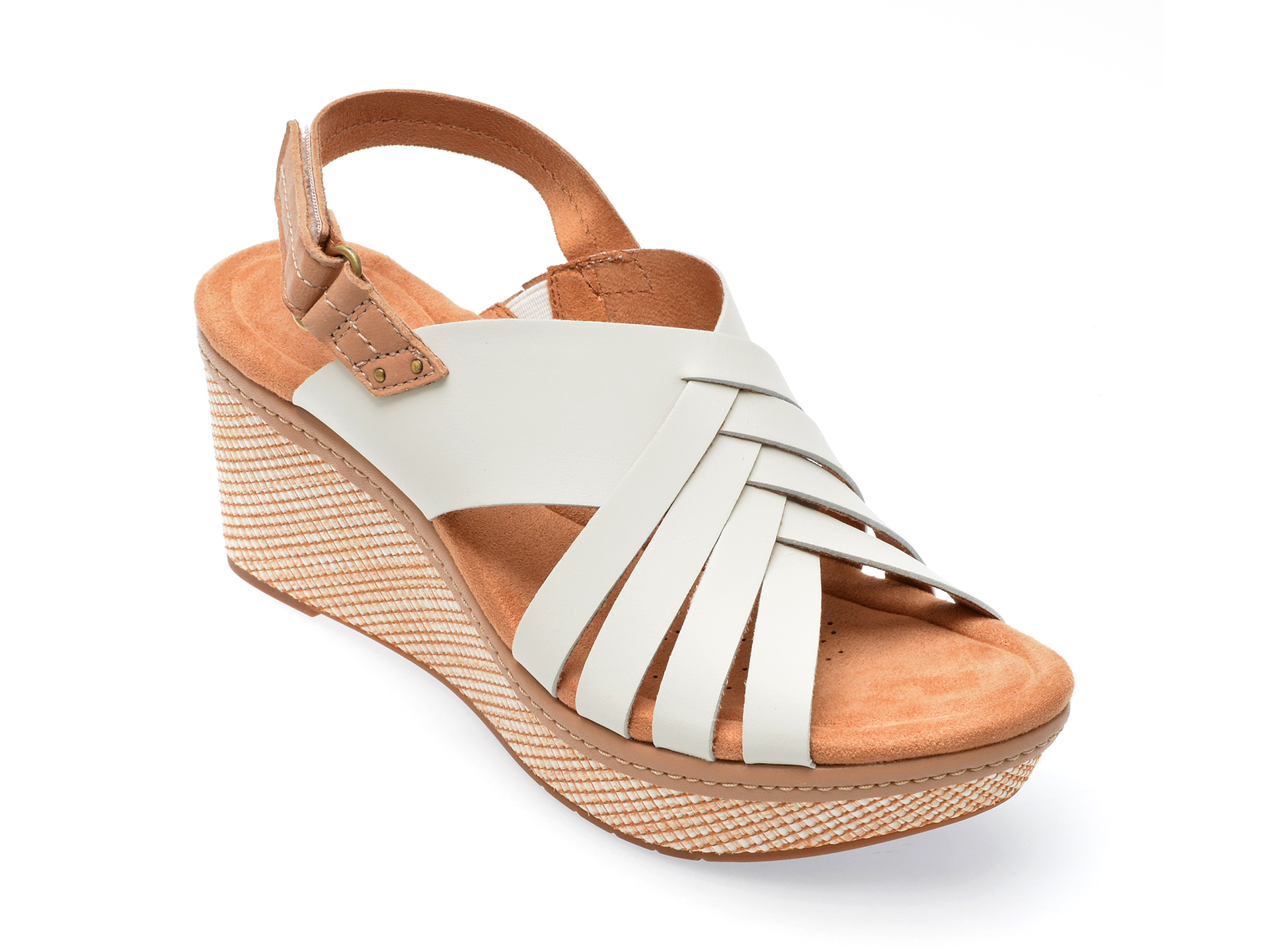 Sandale CLARKS albe, ELLERI GRACE 13-N, din piele naturala Answear 2023-09-28