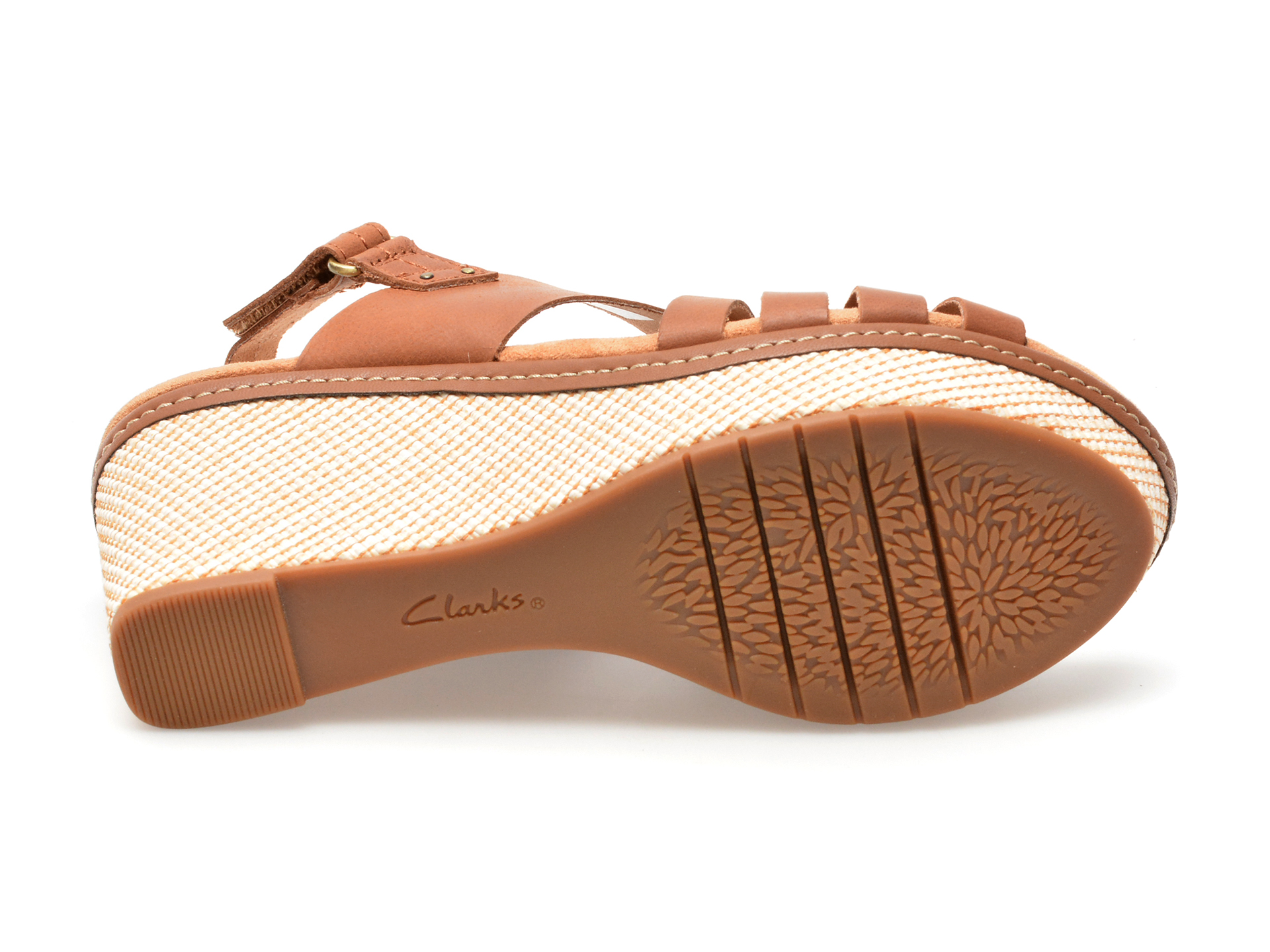 Sandale CLARKS maro, ELLERI GRACE 0912, din piele naturala