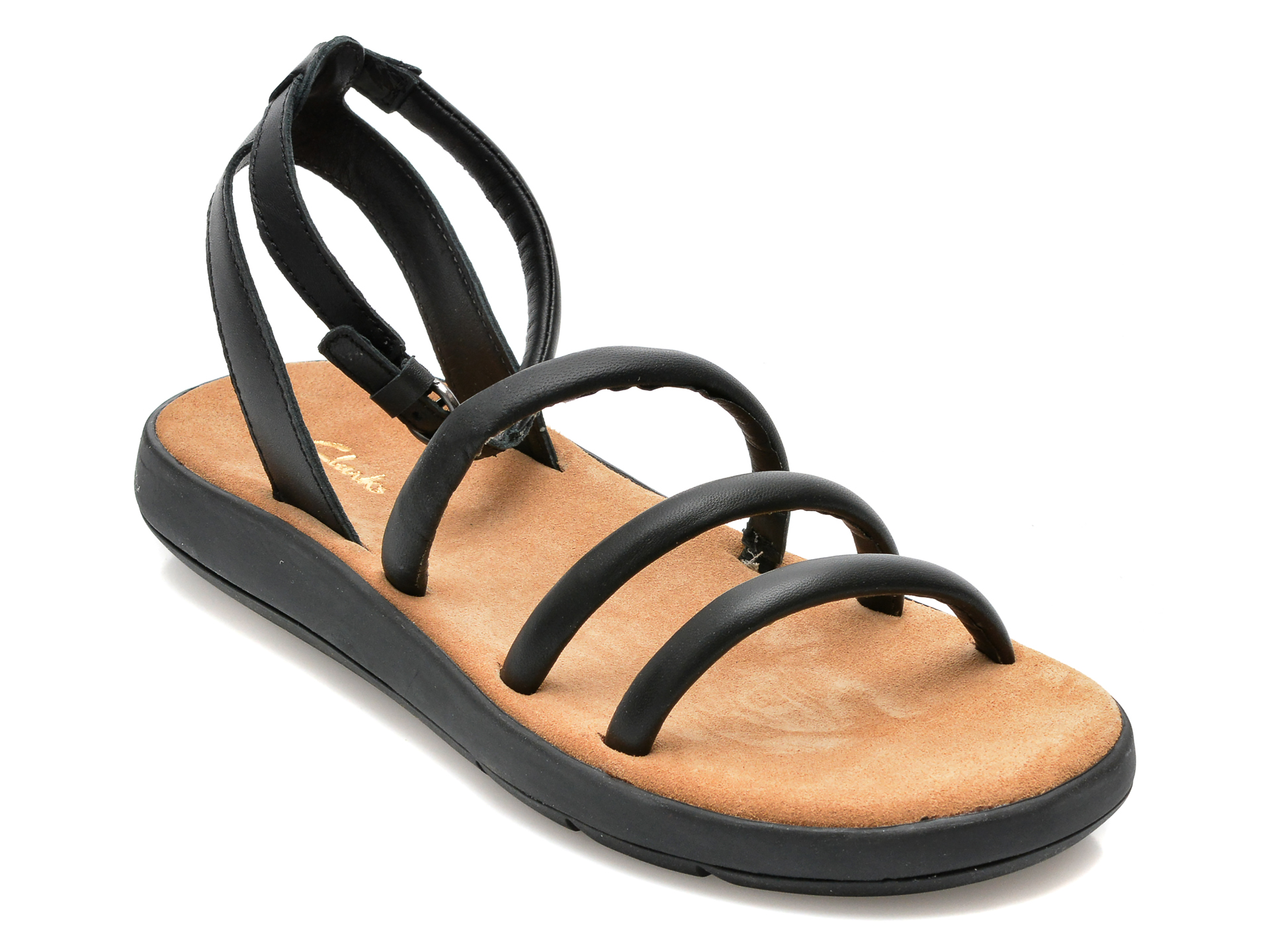 Sandale CLARKS negre, JEMSSTY, din piele naturala Clarks